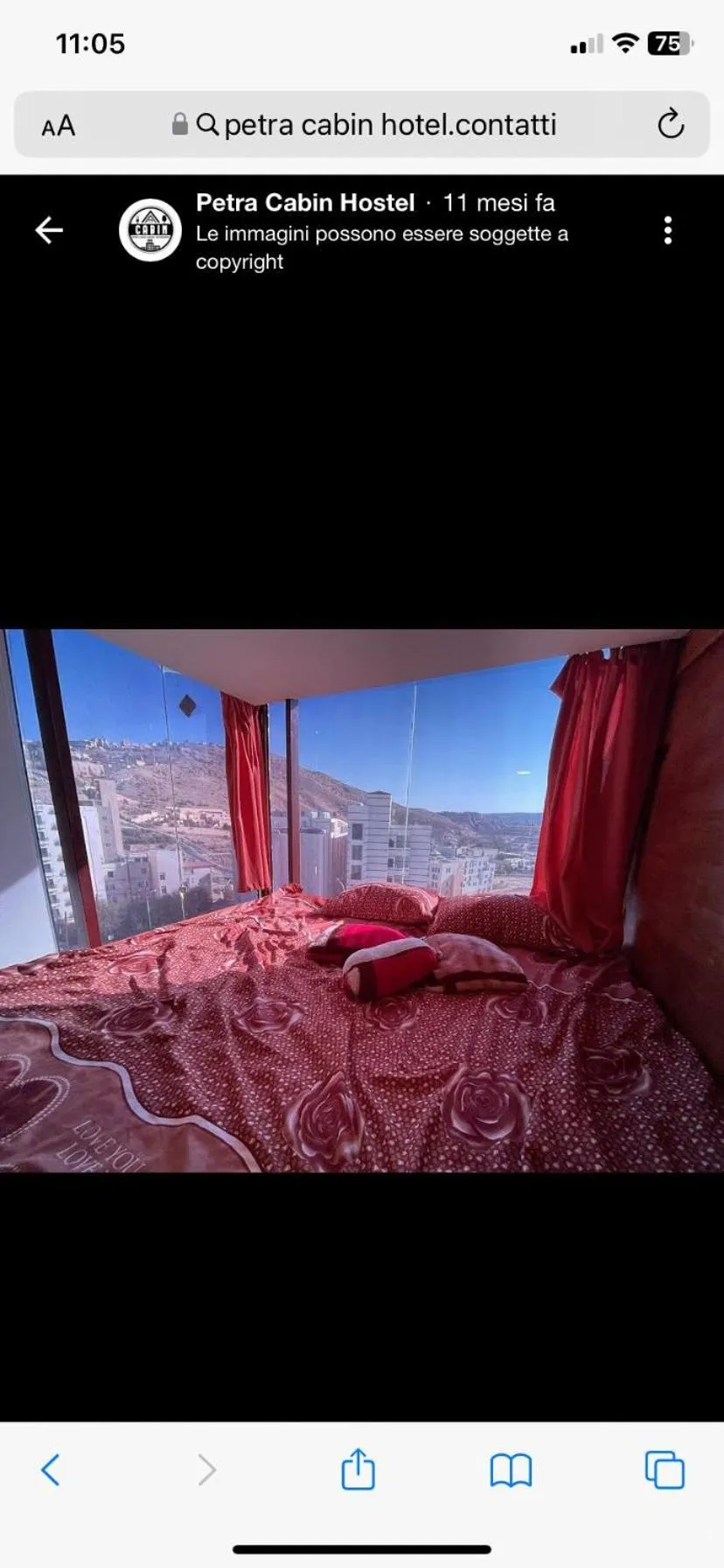 Bed in Petra inbox Hostel