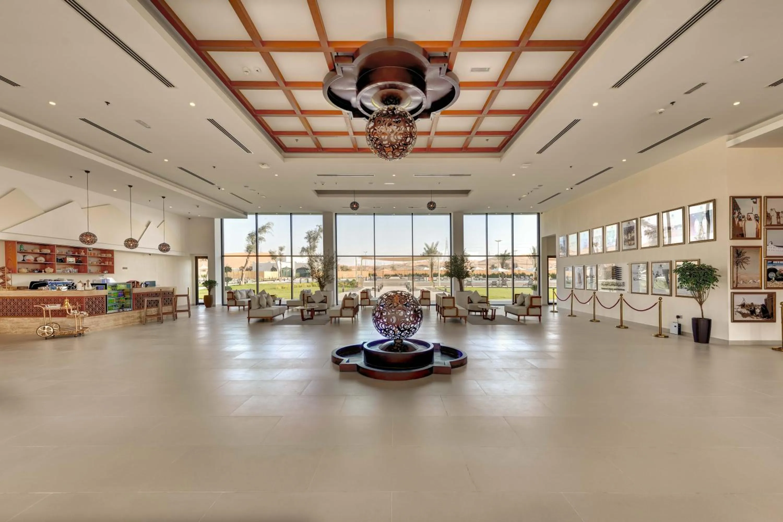 Seating area in Western Hotel Liwa