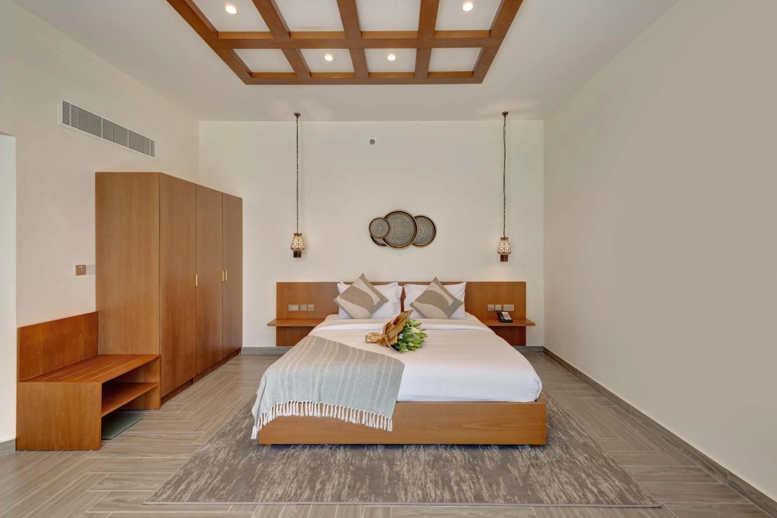 Bed in Western Hotel Liwa