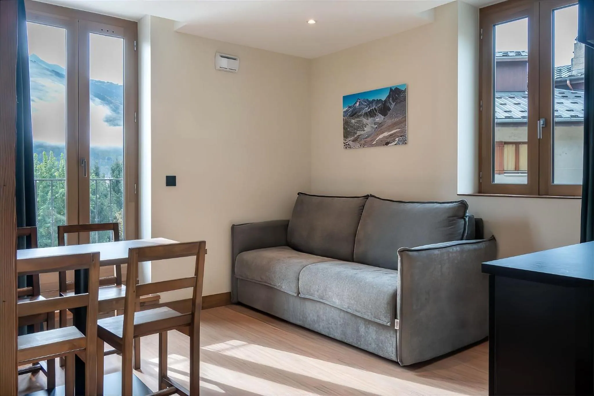 Seating area in Hostellerie du Petit Saint Bernard