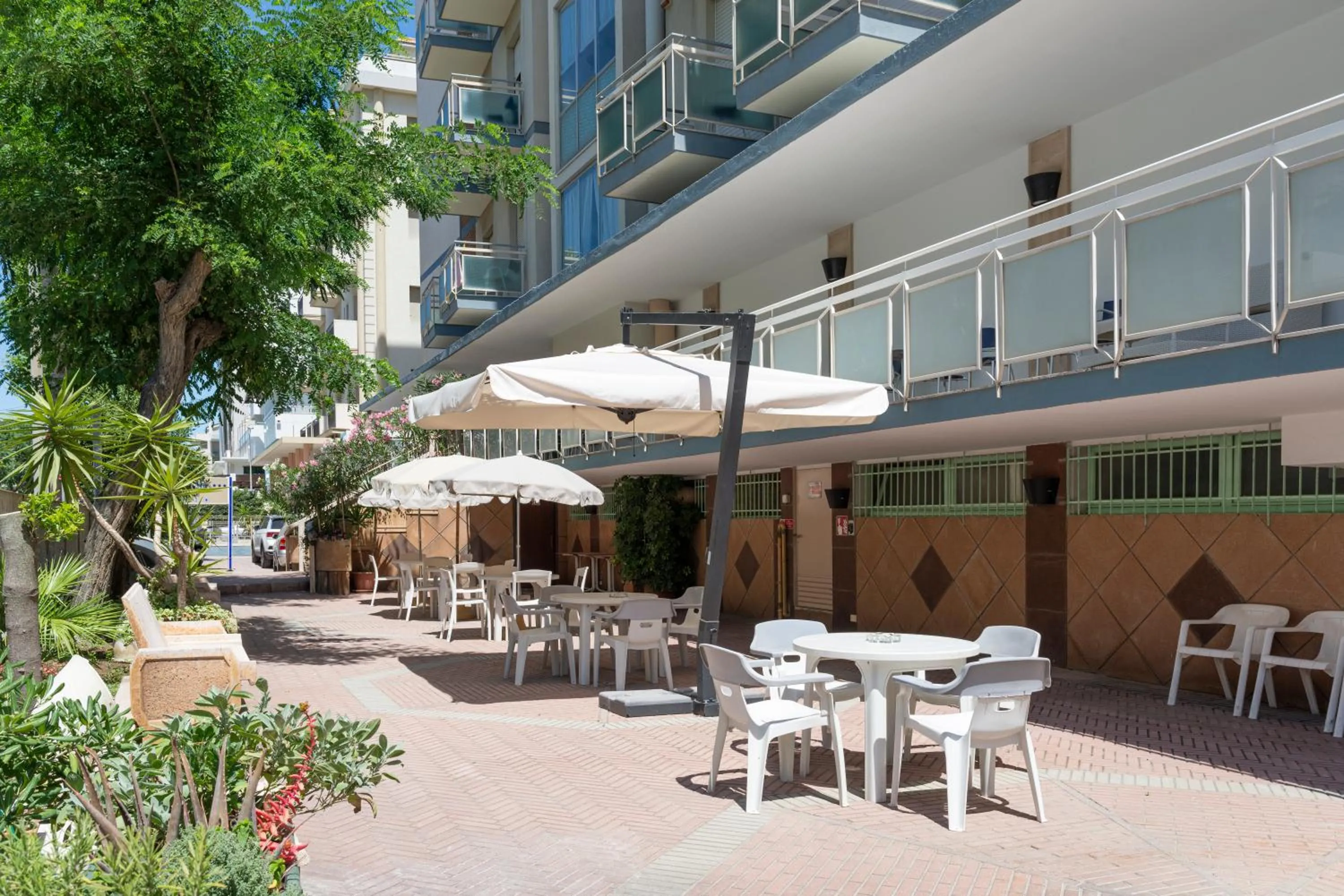 Patio in Hotel Centrale Miramare