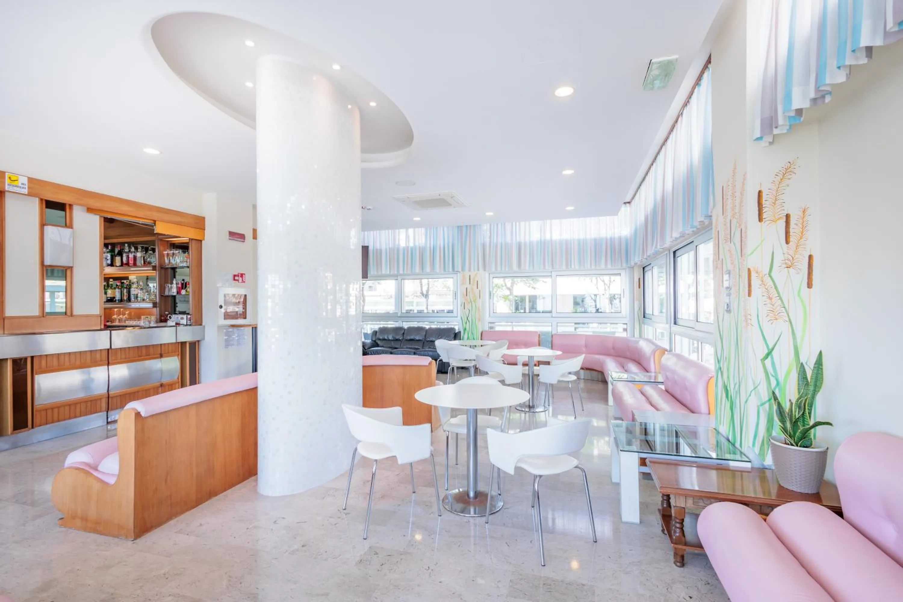 Lounge or bar in Hotel Centrale Miramare