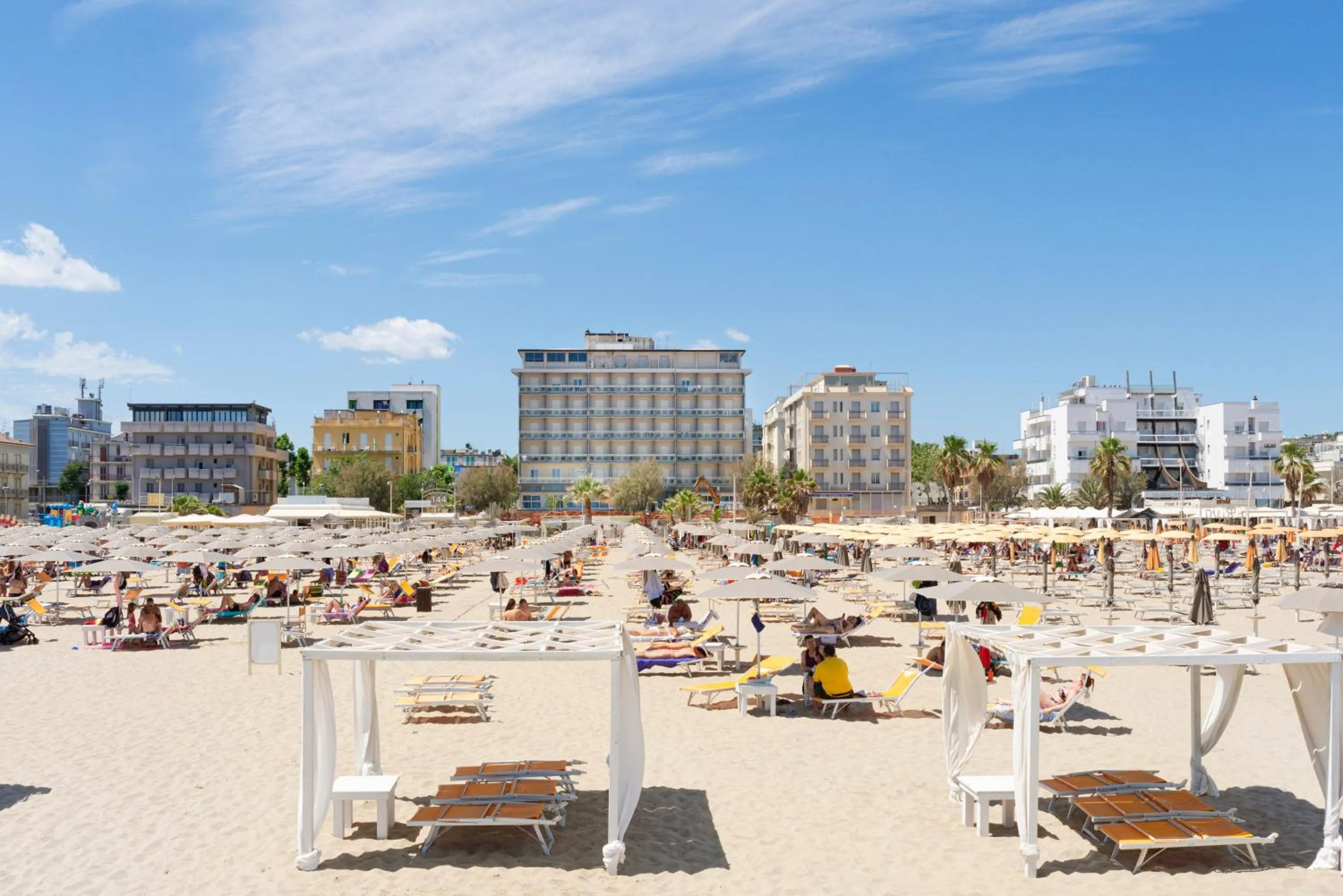 Beach in Hotel Centrale Miramare