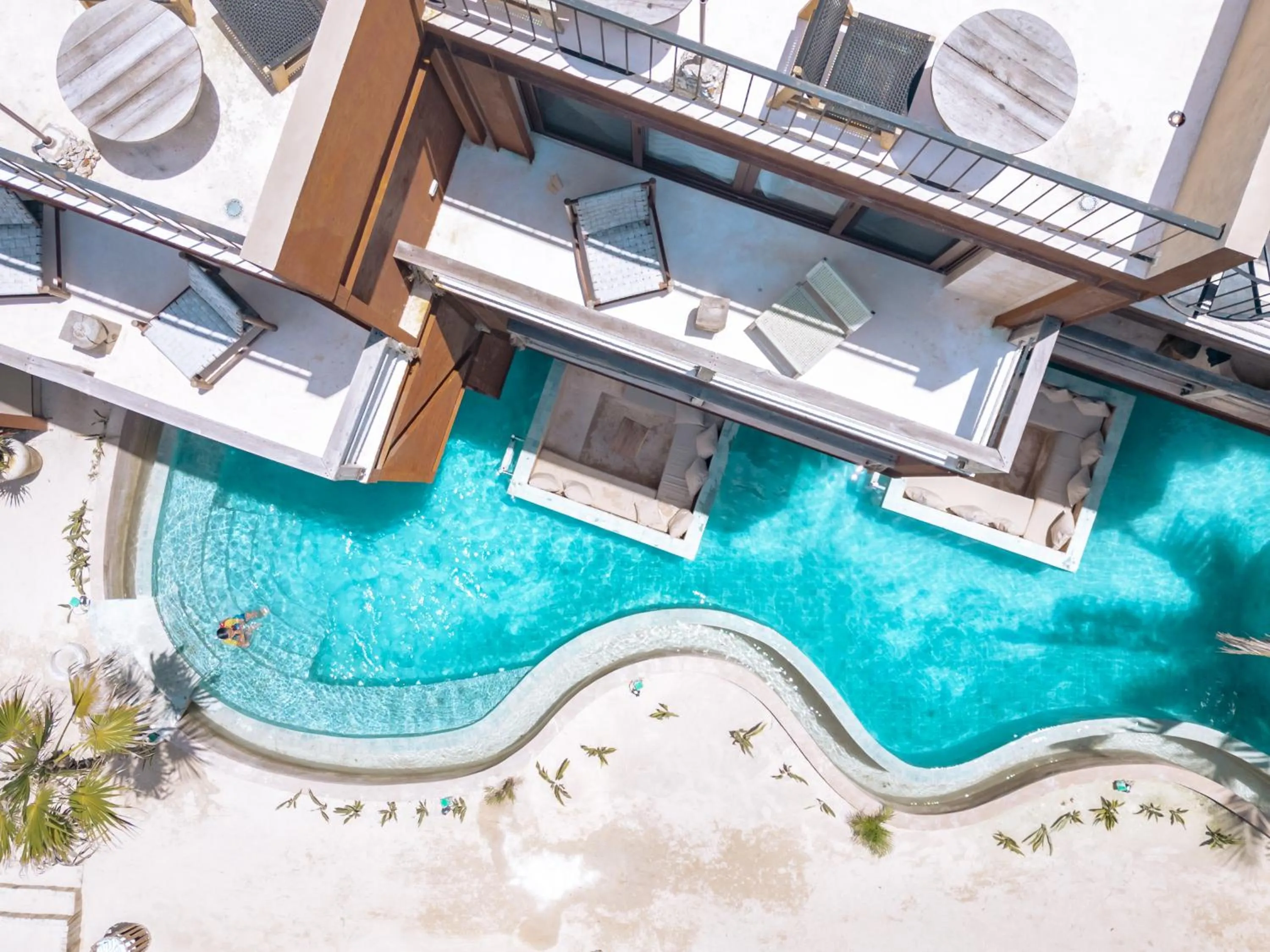 Swimming pool in AWA Holbox Hotel Boutique - Beach Front