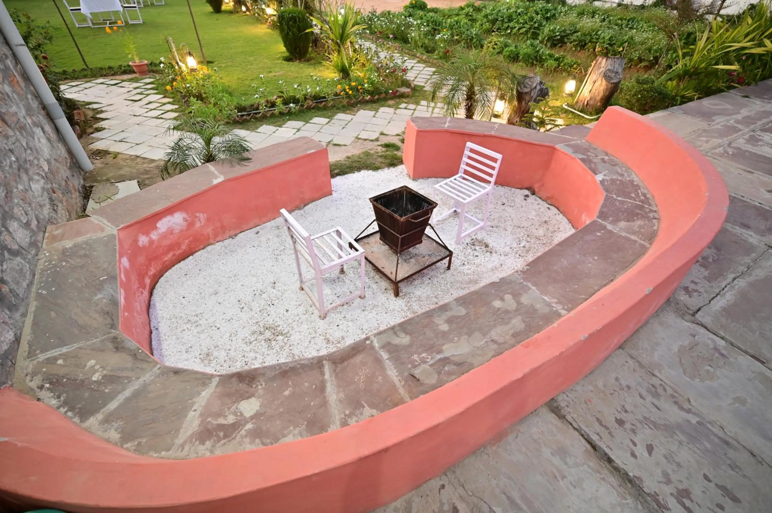 Seating area in The castle crown - Hem Vilas Resort Ranthambhore