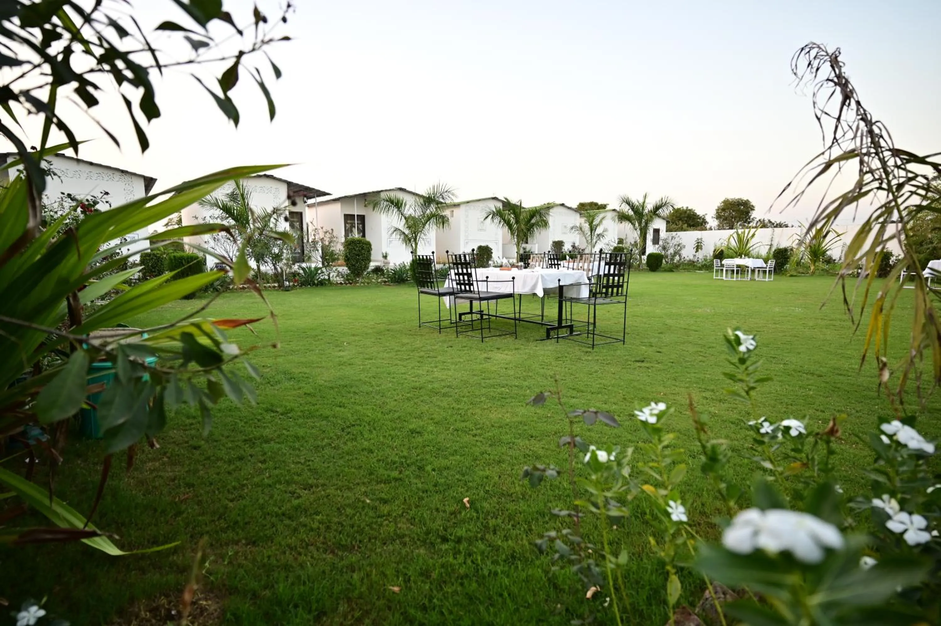 Garden in The castle crown - Hem Vilas Resort Ranthambhore