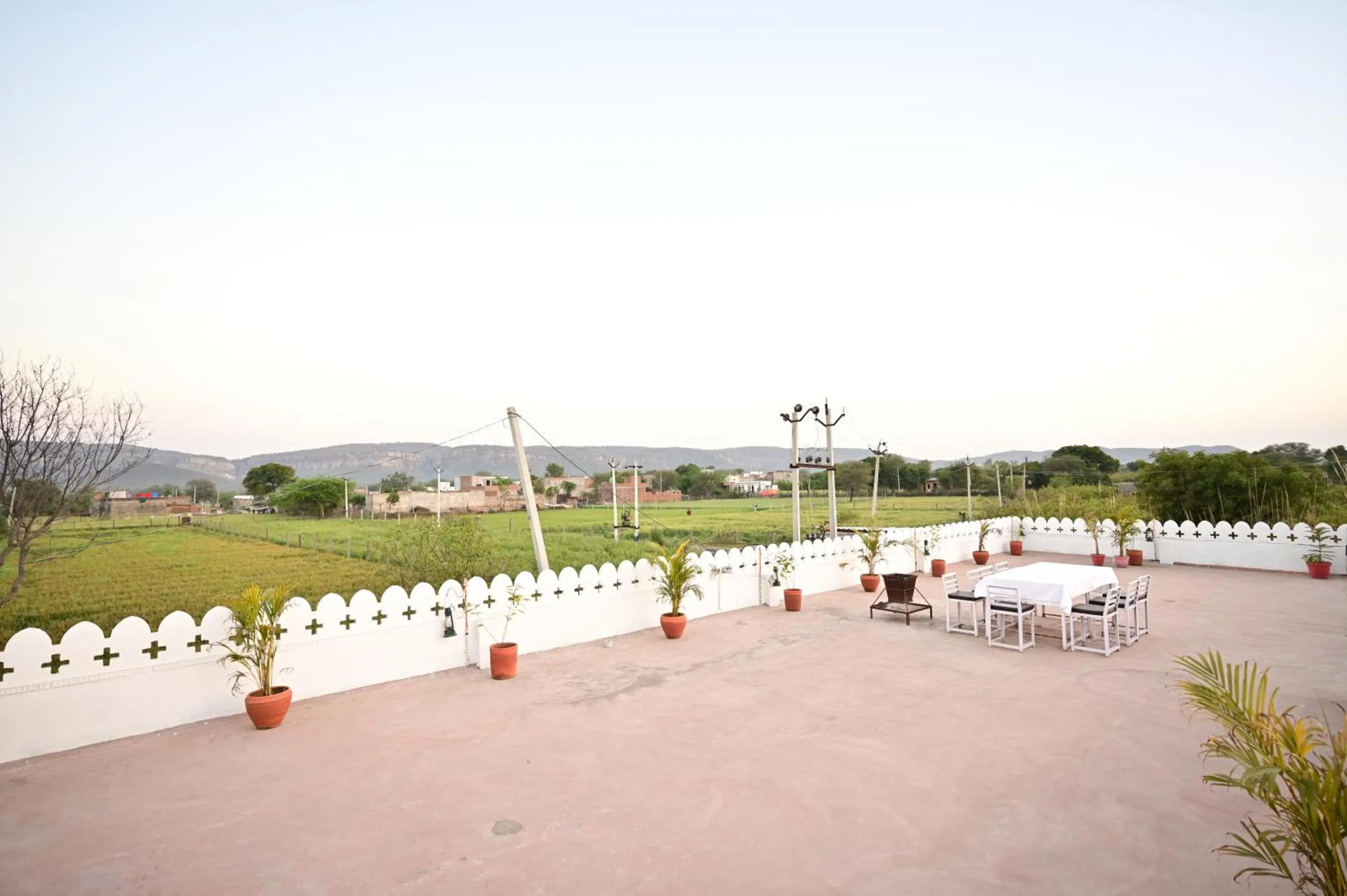 Balcony/Terrace in The castle crown - Hem Vilas Resort Ranthambhore