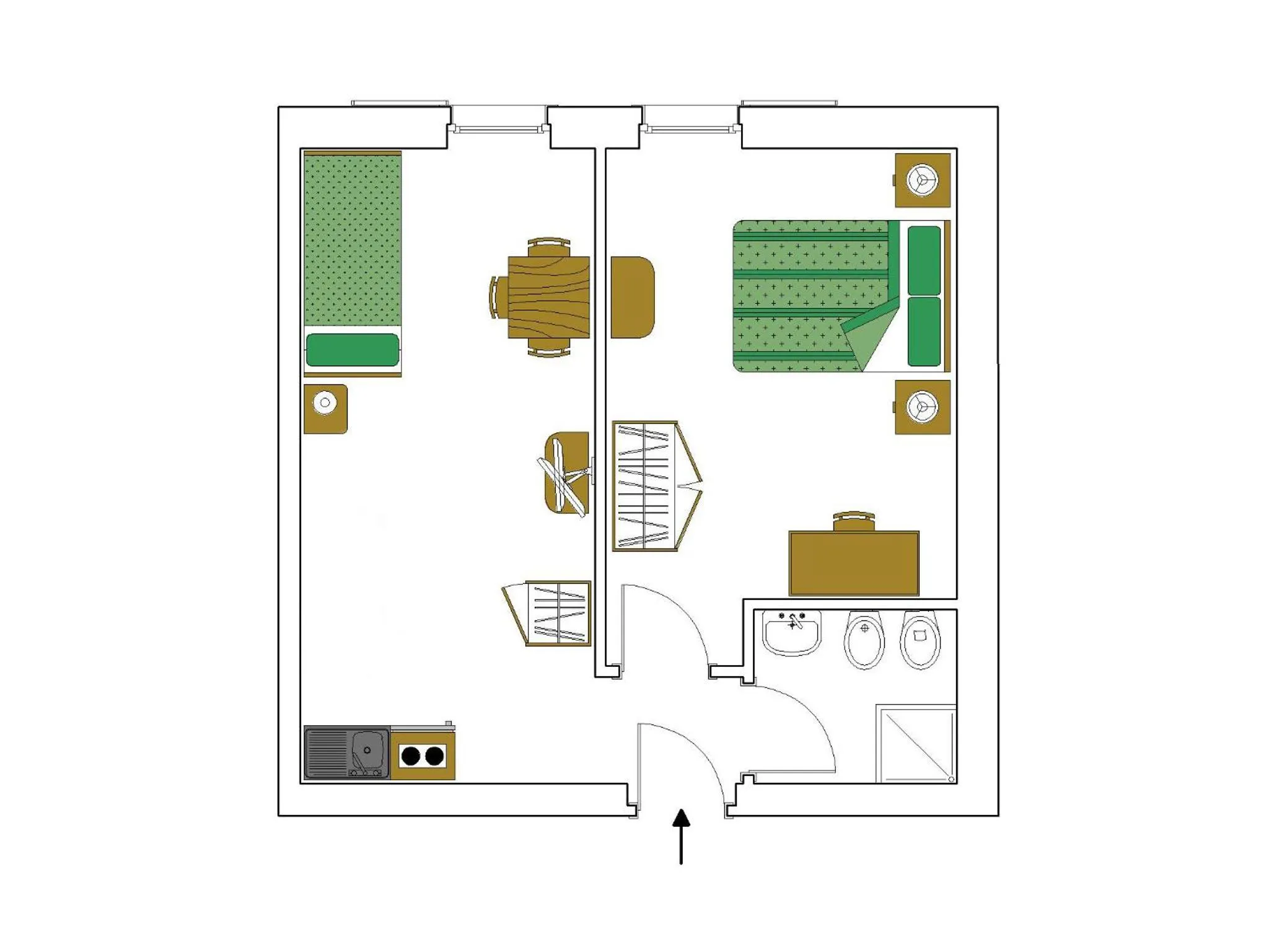 Floor plan in Hotel Elbele Garnì