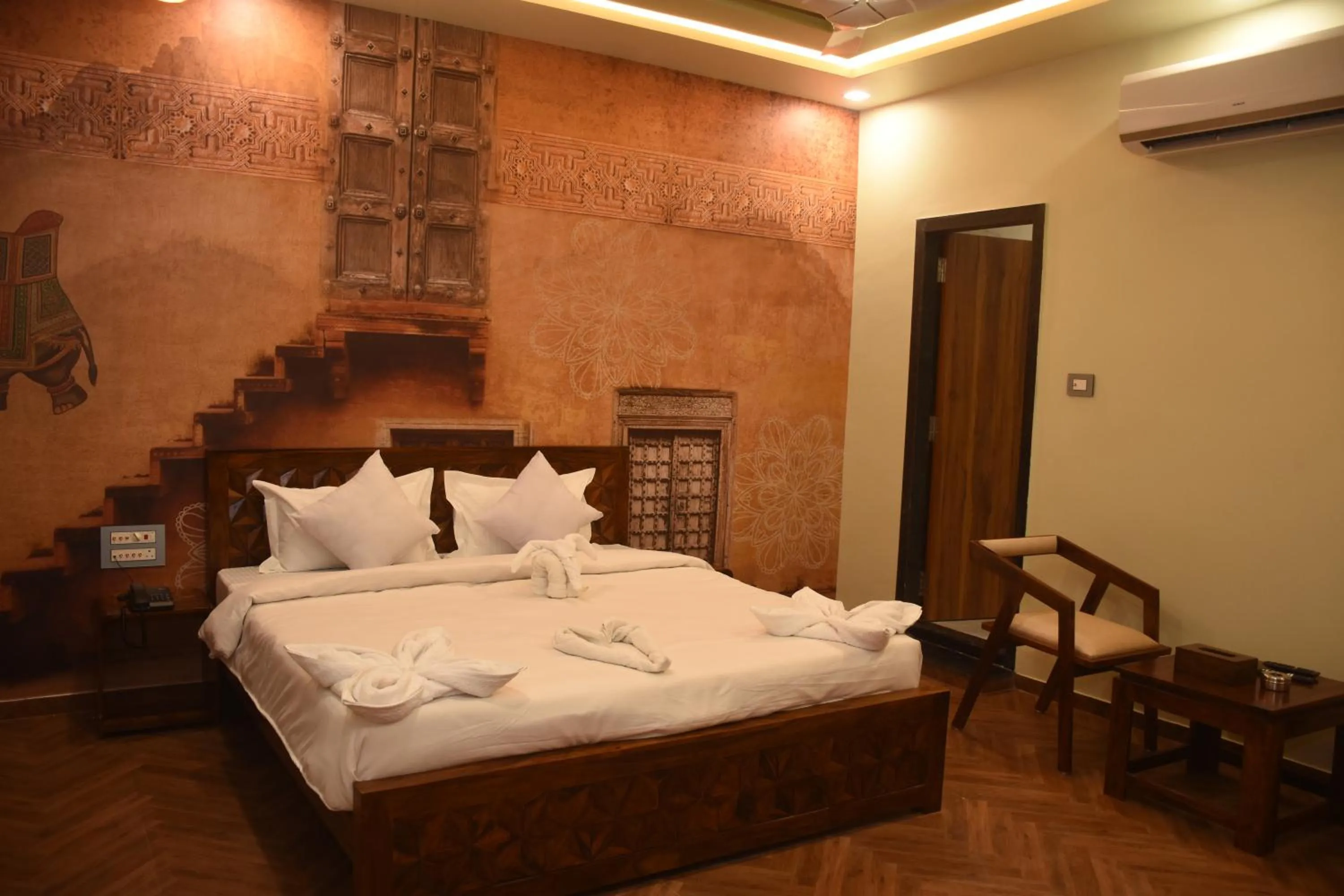Bed in Hotel Pride Of Chittor