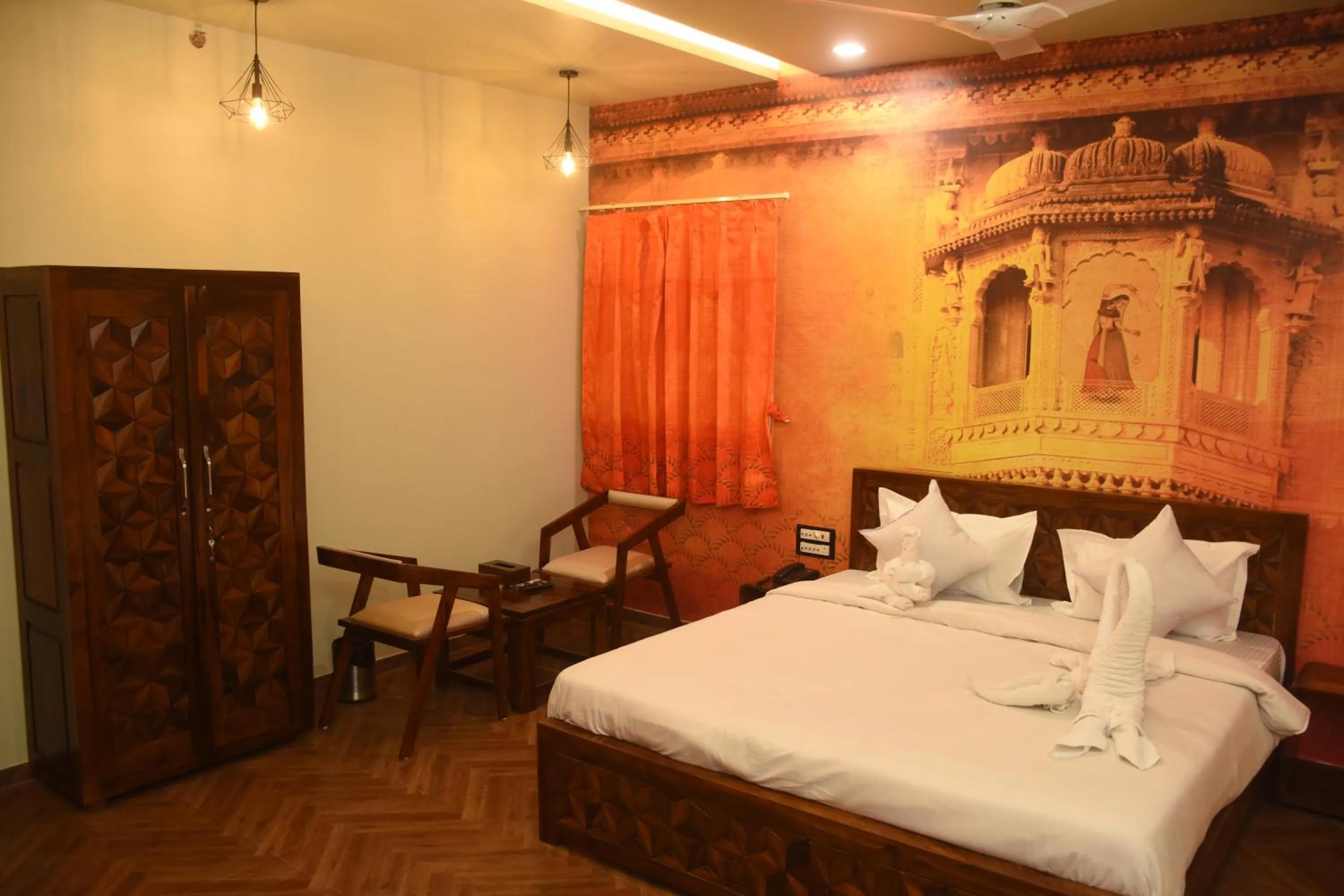 Bedroom, Bed in Hotel Pride Of Chittor