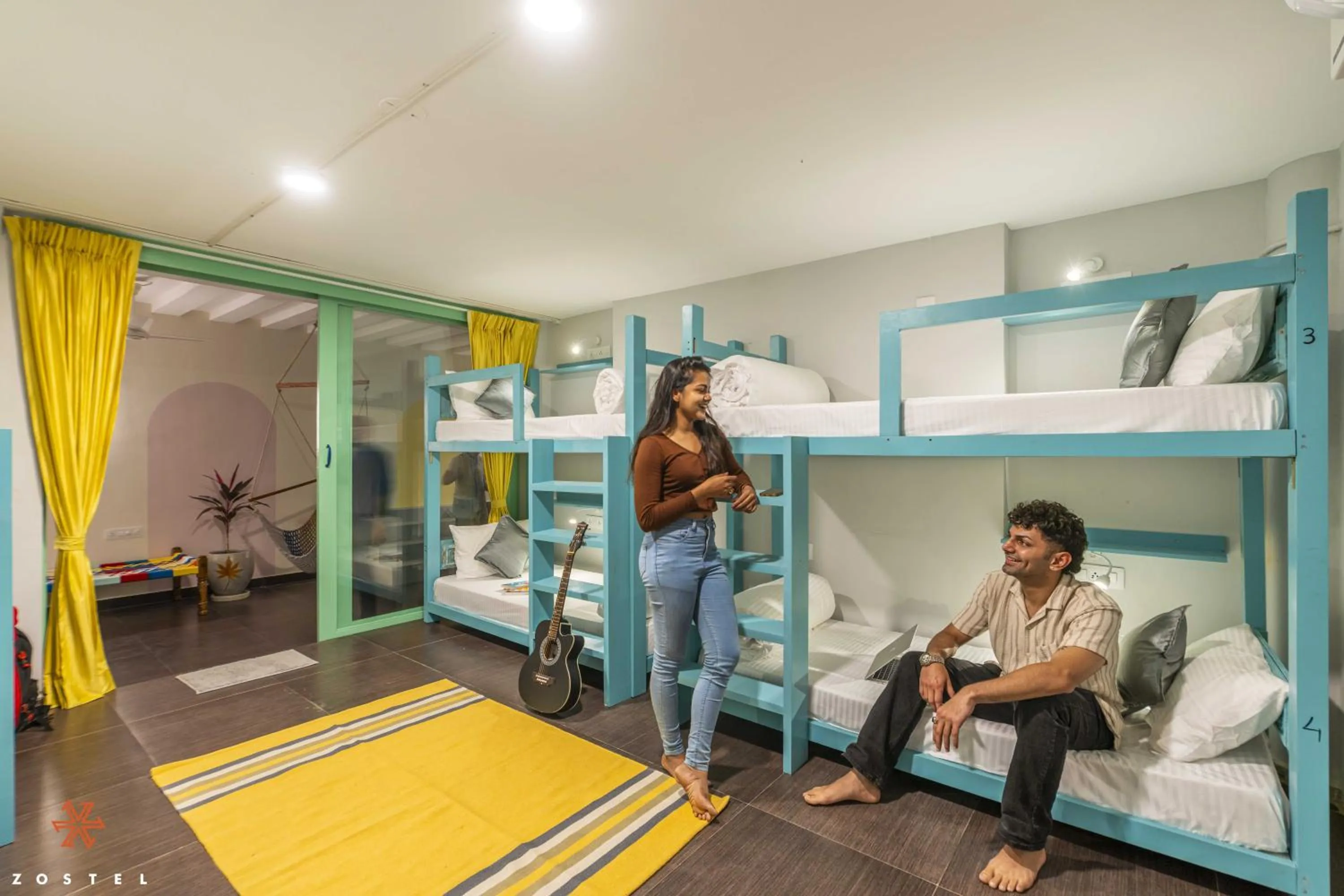 Photo of the whole room, Bed in Zostel Pondicherry, Auroville Road