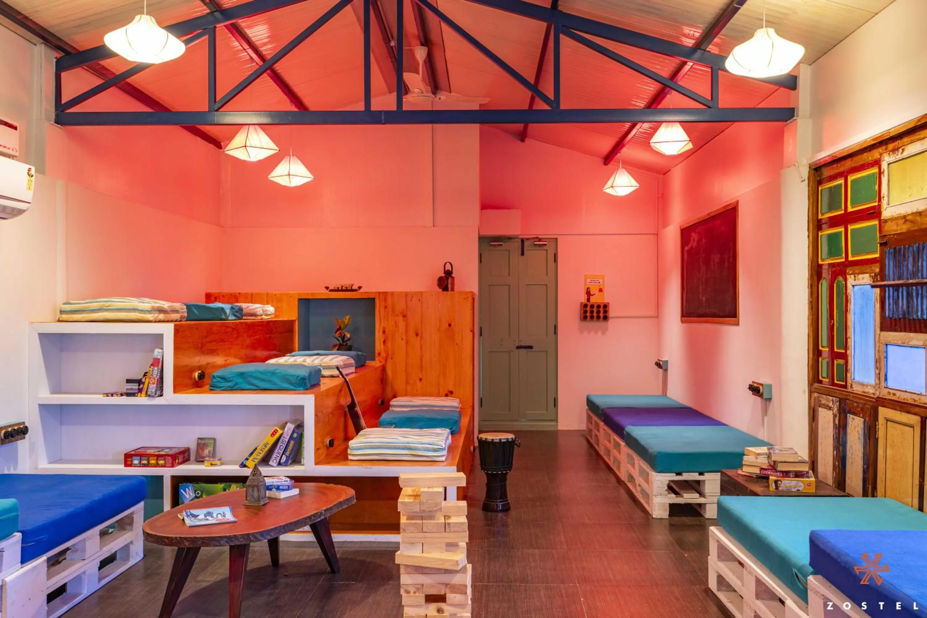 Photo of the whole room, Bed in Zostel Pondicherry, Auroville Road