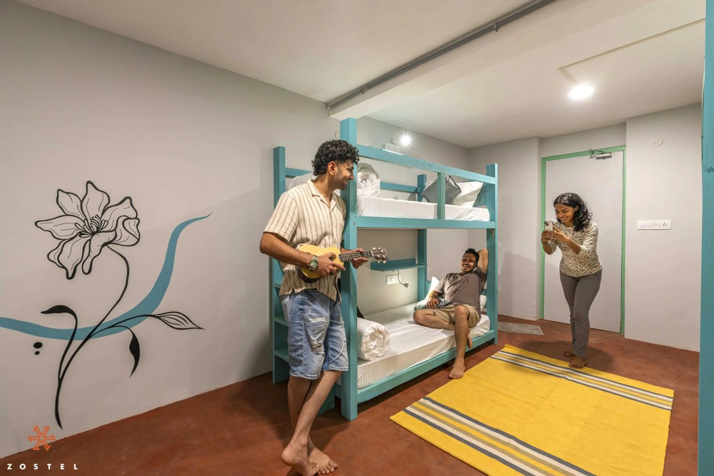 Photo of the whole room, Bed in Zostel Pondicherry, Auroville Road