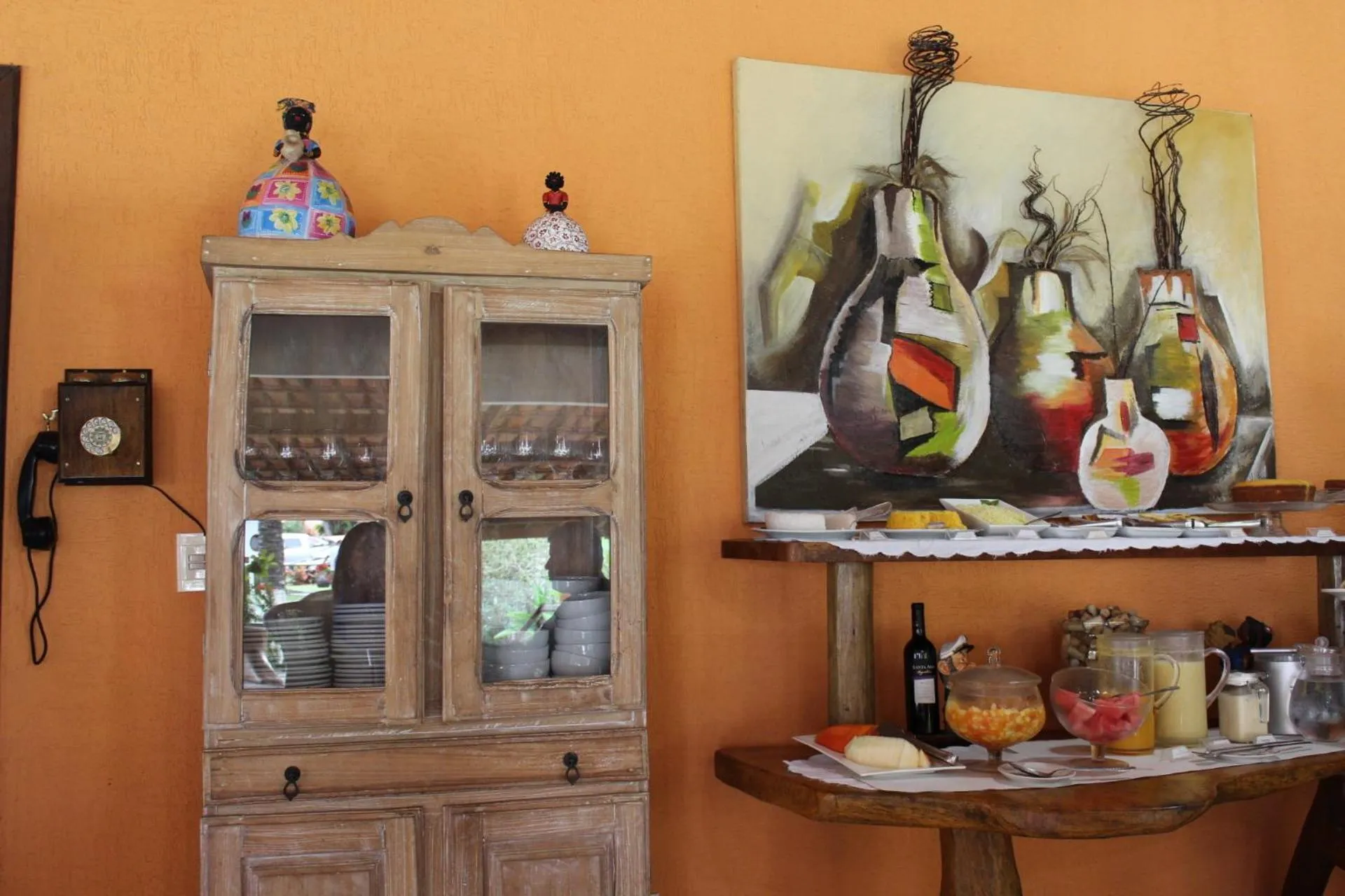 Buffet breakfast in Pousada Galeão Santa Anna