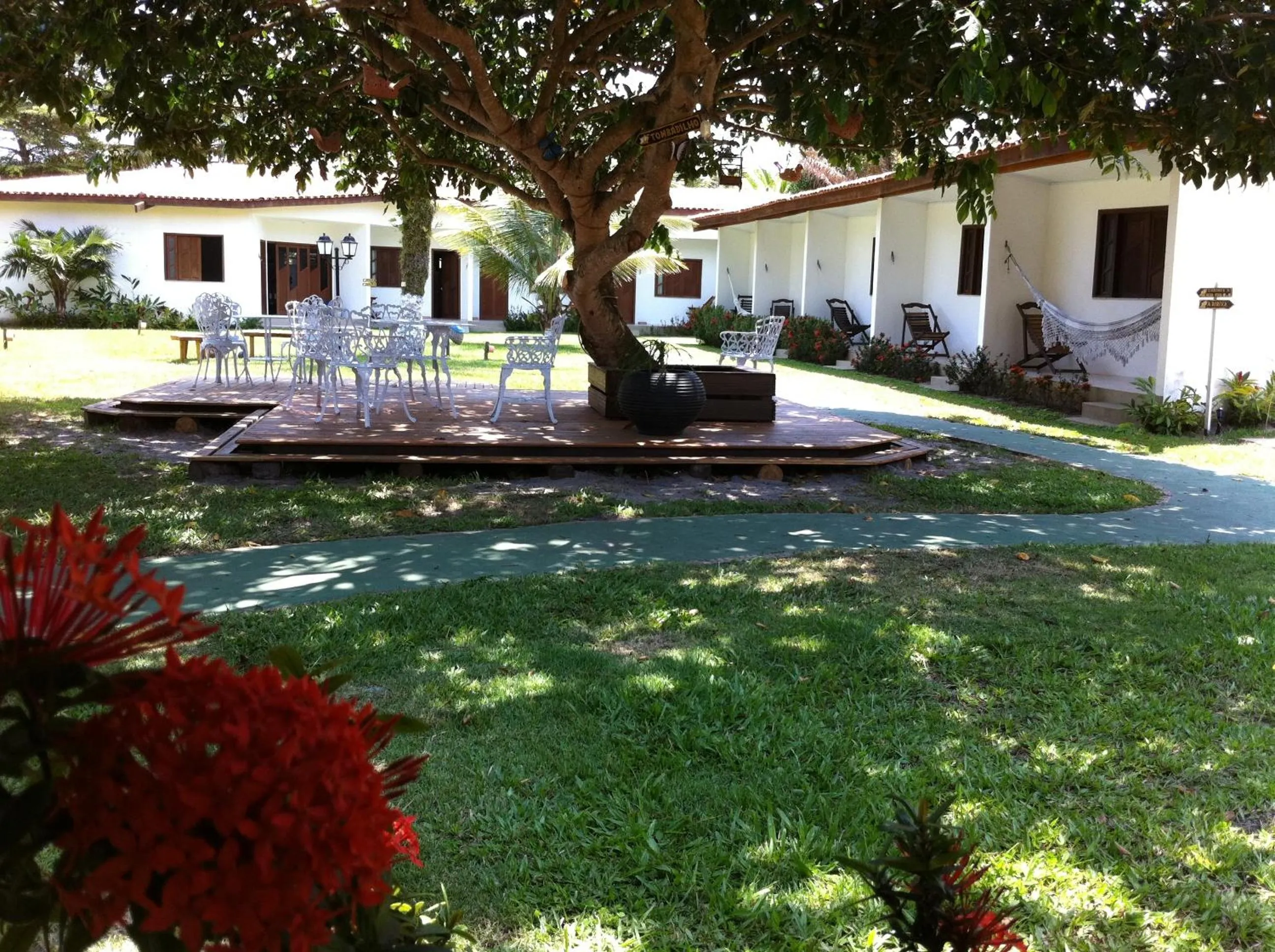 Patio in Pousada Galeão Santa Anna