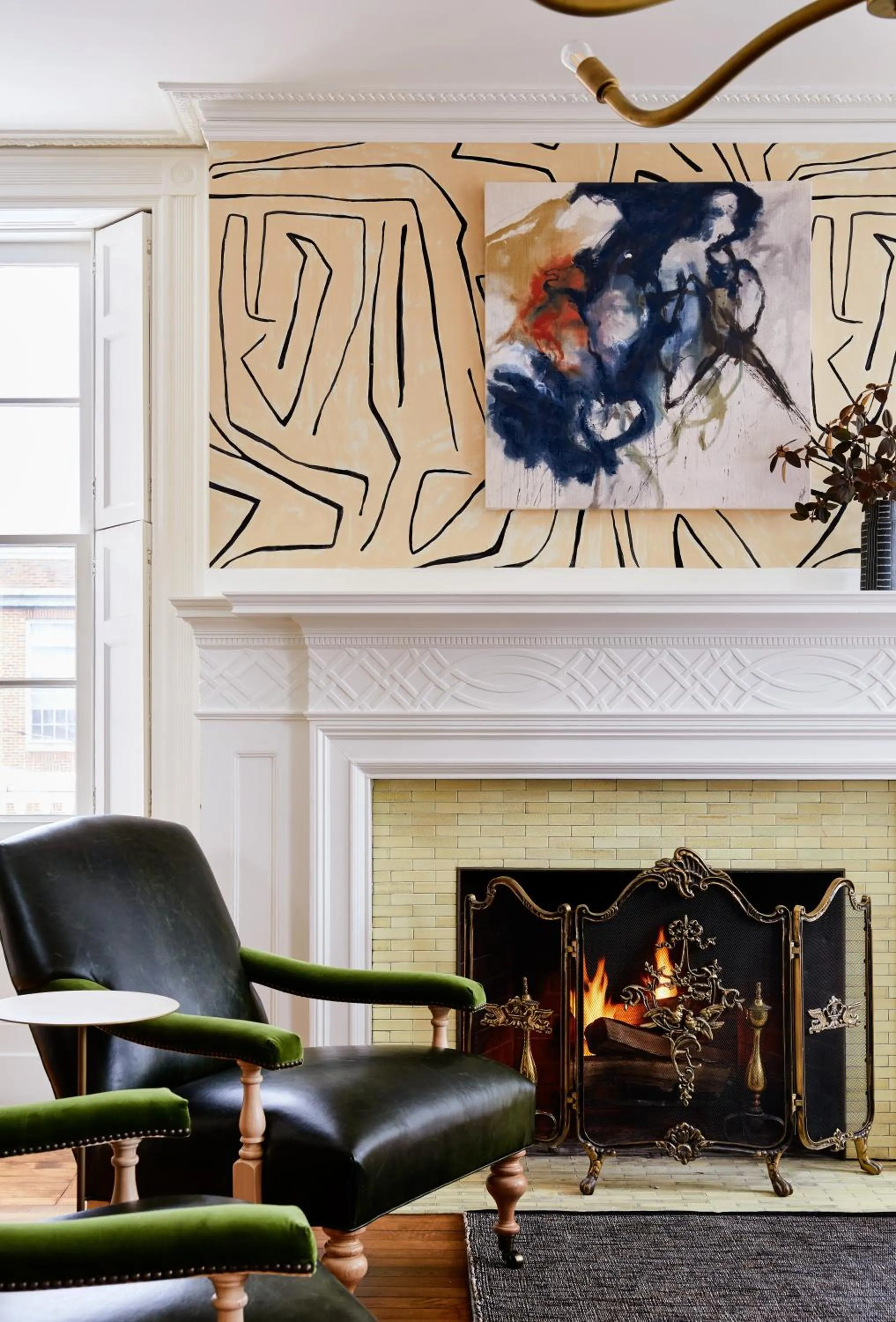 Decorative detail in Blind Tiger Portland - Danforth Street Guest House