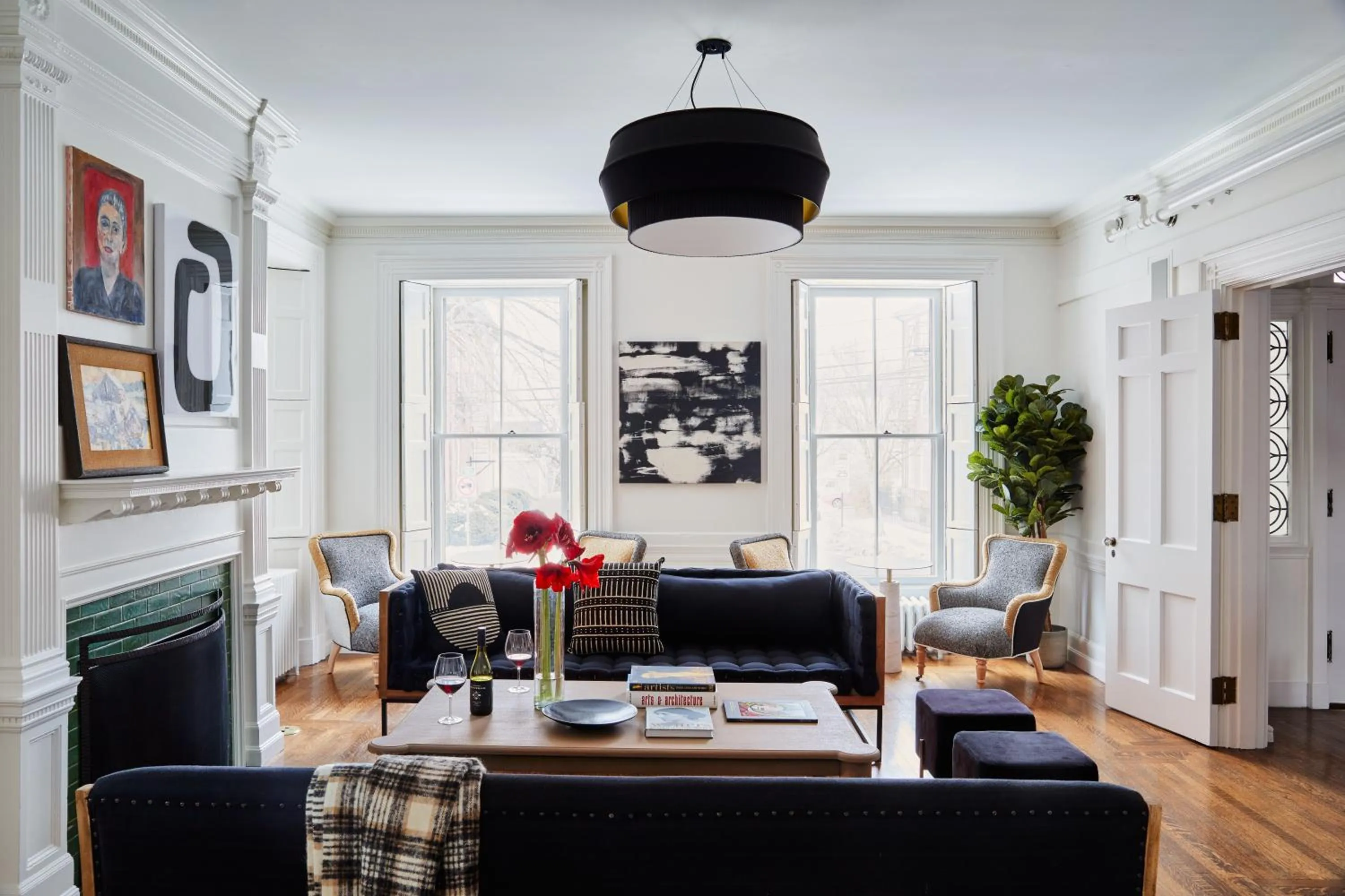 Decorative detail in Blind Tiger Portland - Danforth Street Guest House