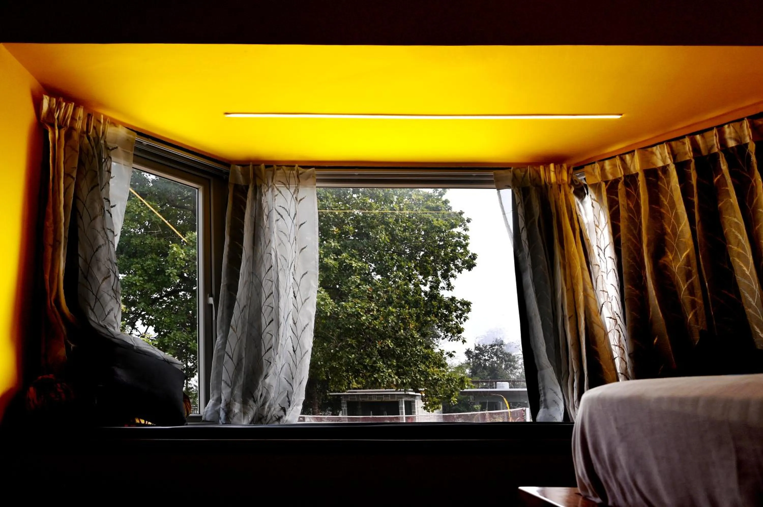 Garden view, Bed in Olive