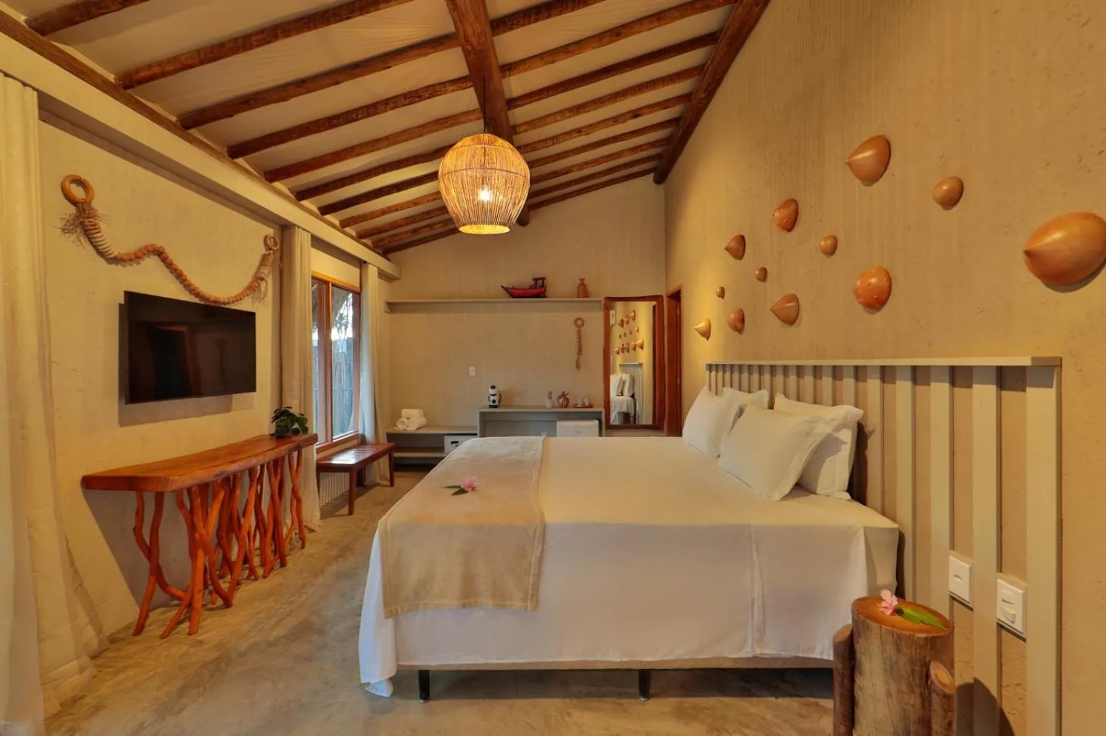 Bed in MONAN BOUTIQUE HOTEL