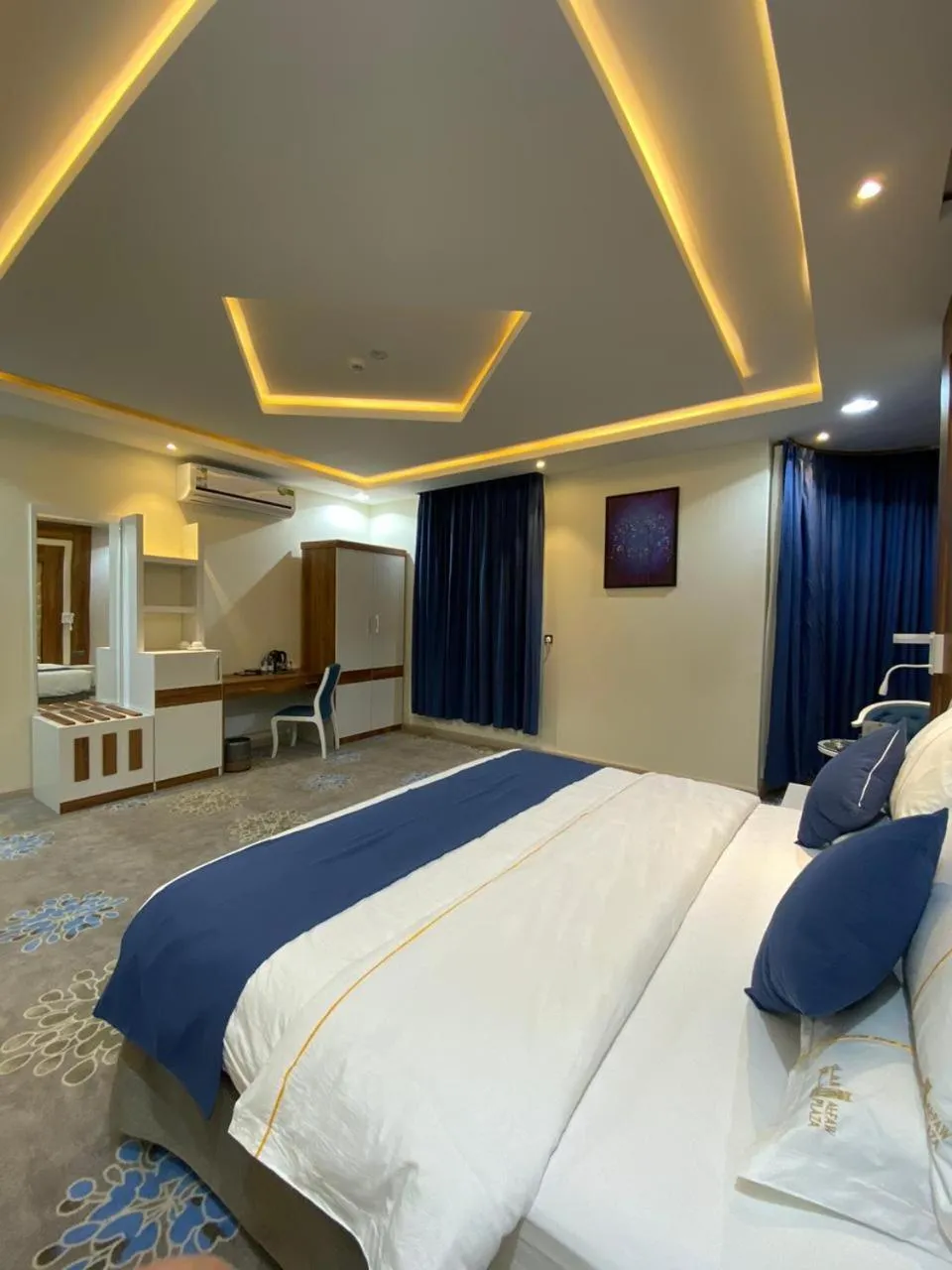 Bed in فندق الفاو بلازا
