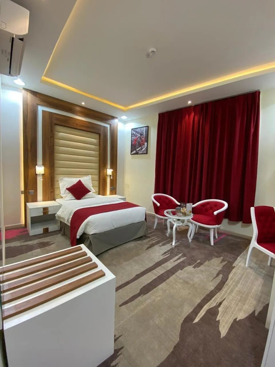 Bed in فندق الفاو بلازا