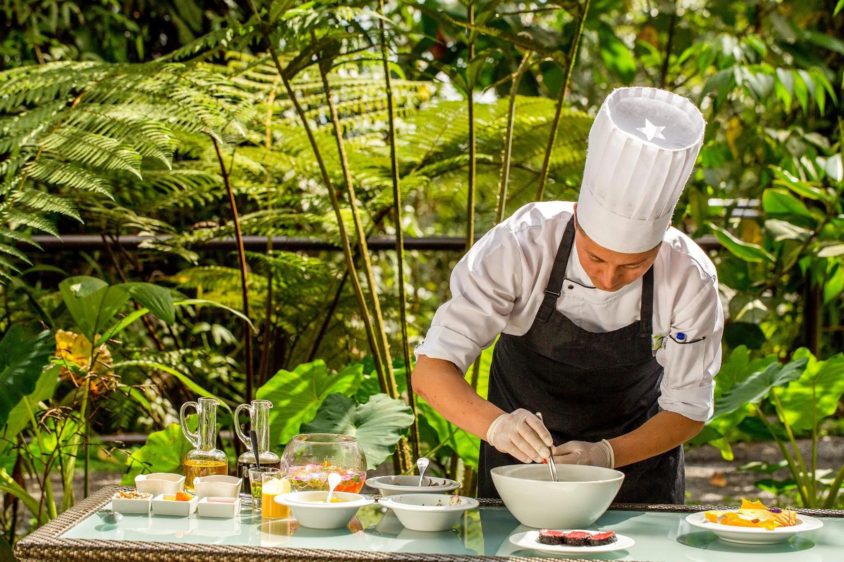 Buffet breakfast in Mashpi Lodge