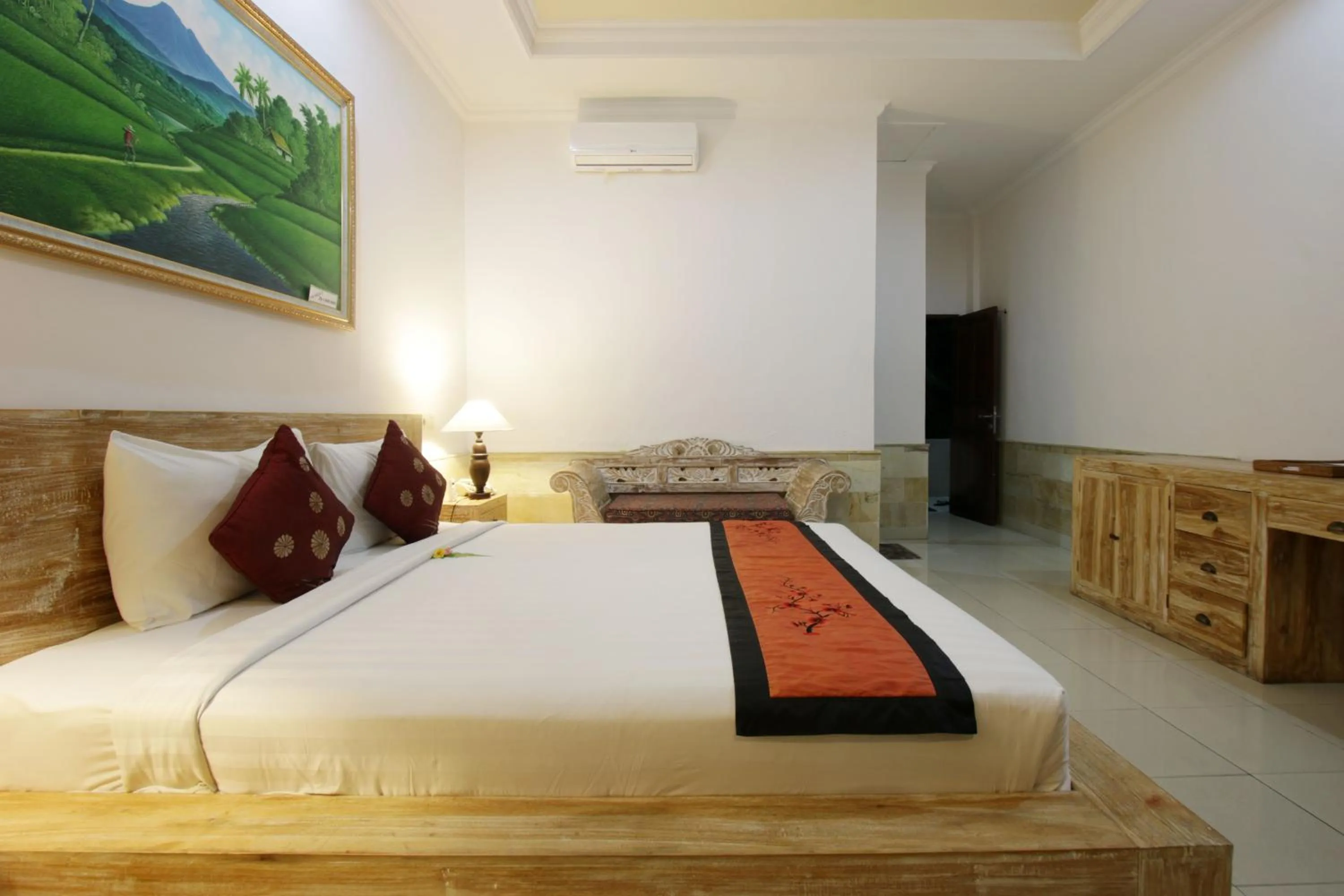 Balcony/Terrace, Bed in Alam Terrace Cottages