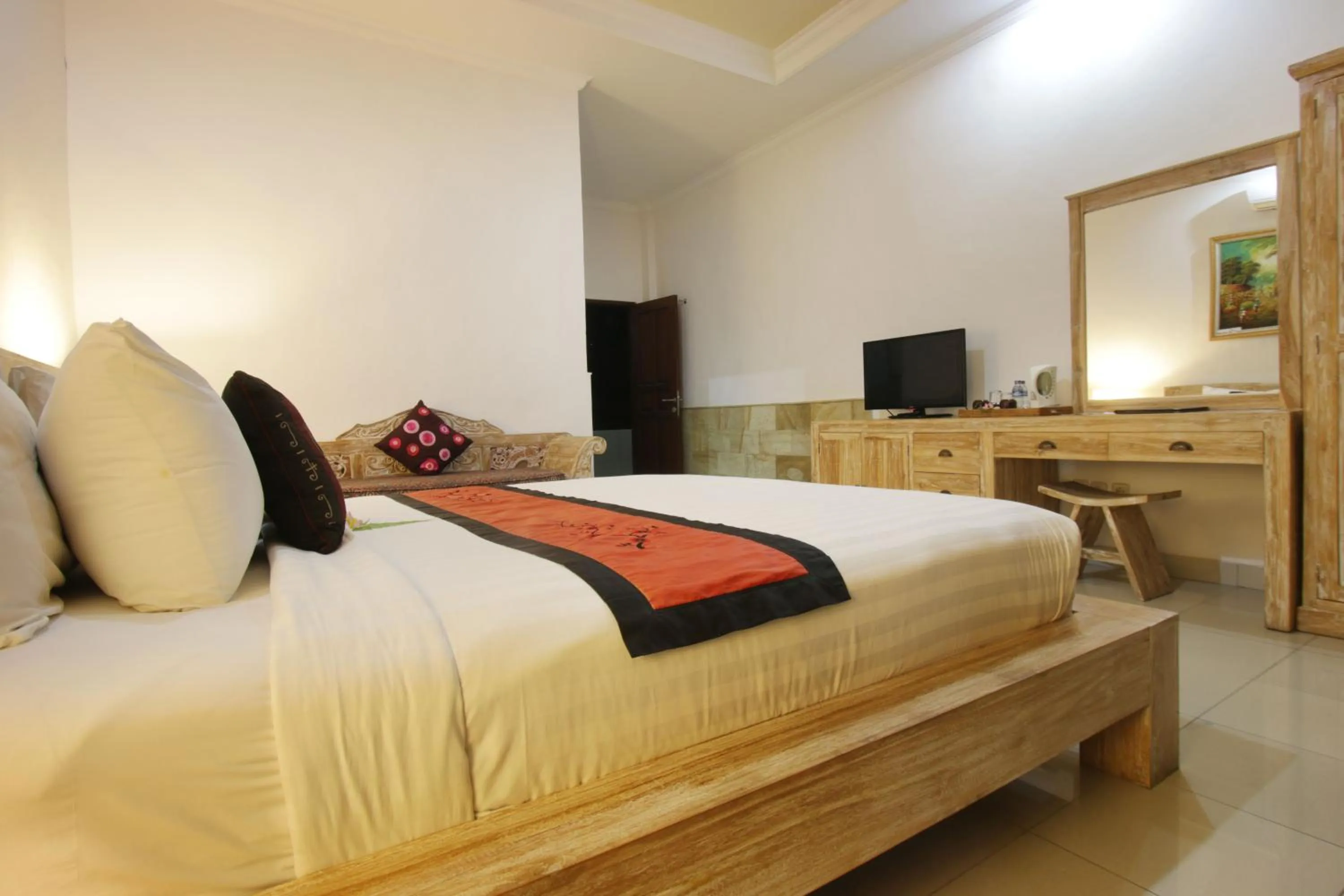 Communal lounge/ TV room, Bed in Alam Terrace Cottages