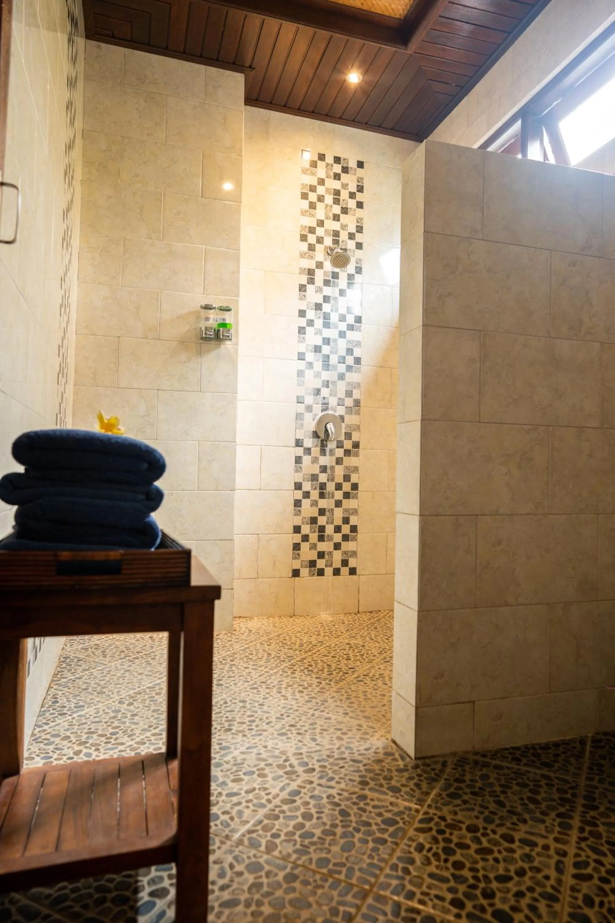 Shower in Alam Terrace Cottages