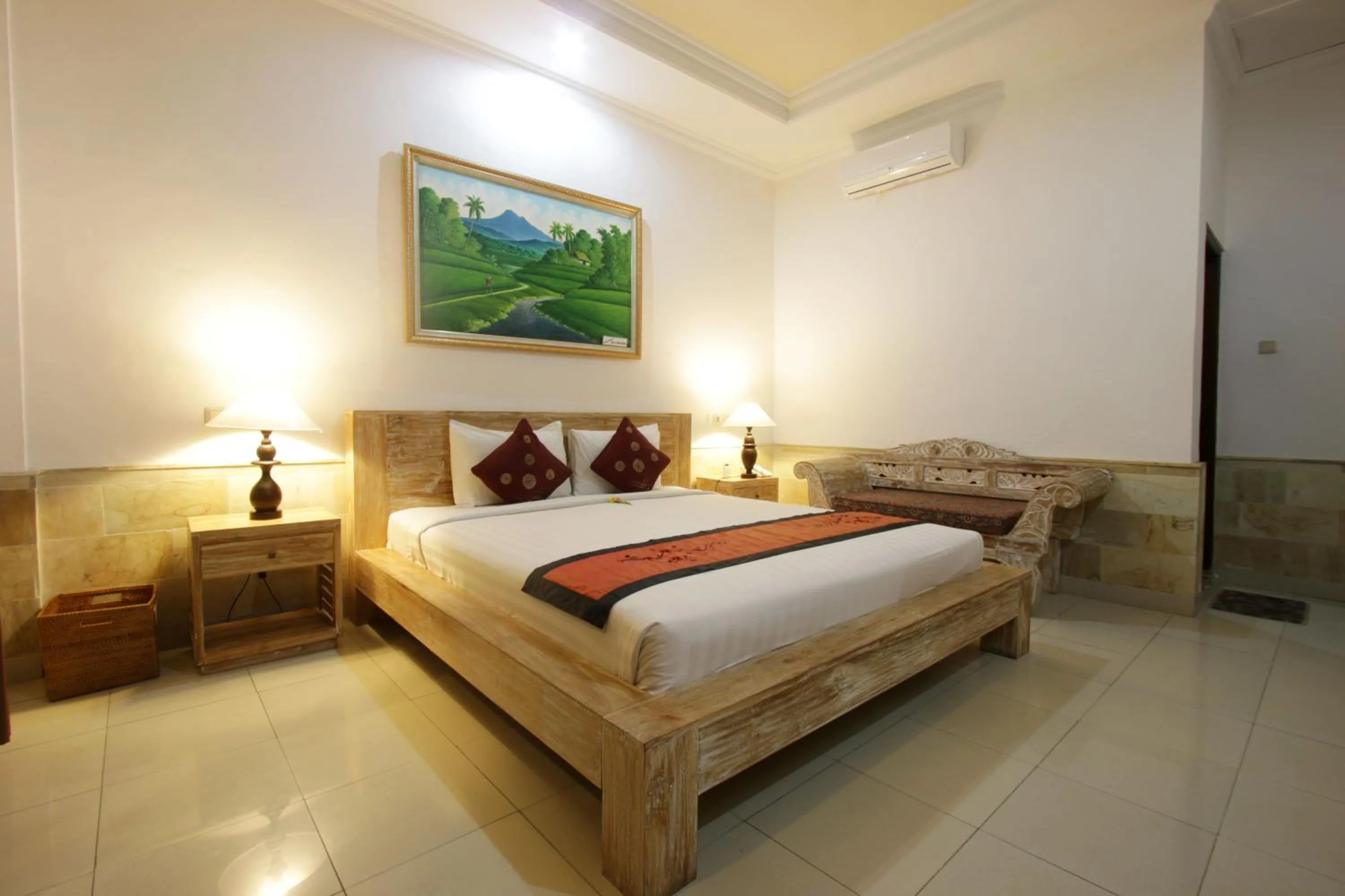 Balcony/Terrace, Bed in Alam Terrace Cottages