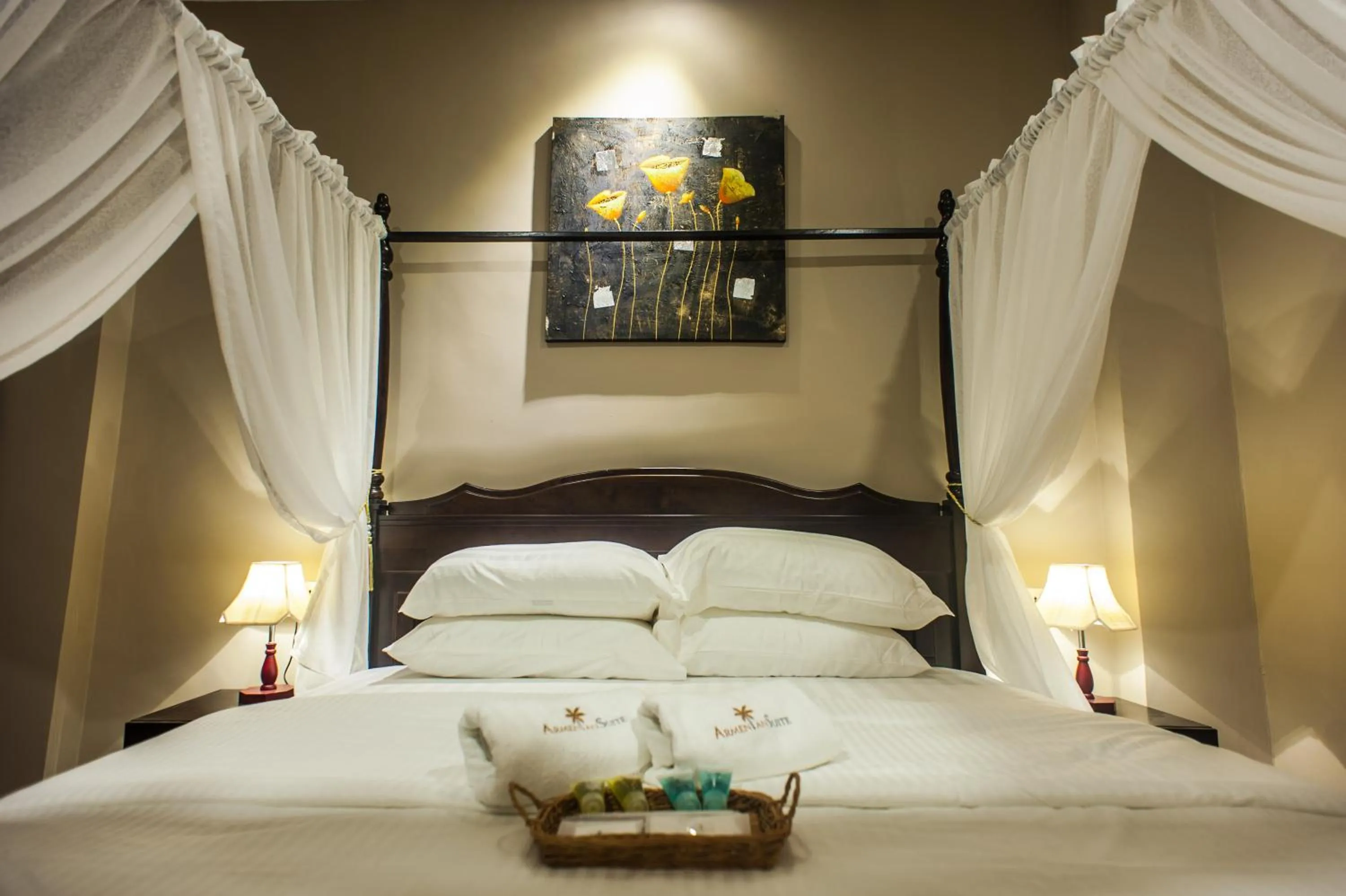 Bed in Armenian Suite Hotel