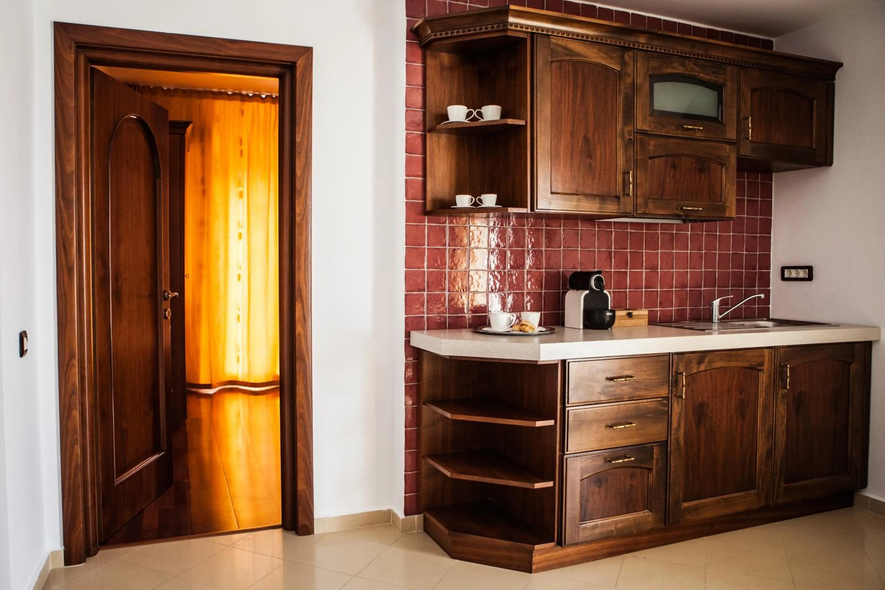 Kitchen or kitchenette in El Locanda Boutique Hotel