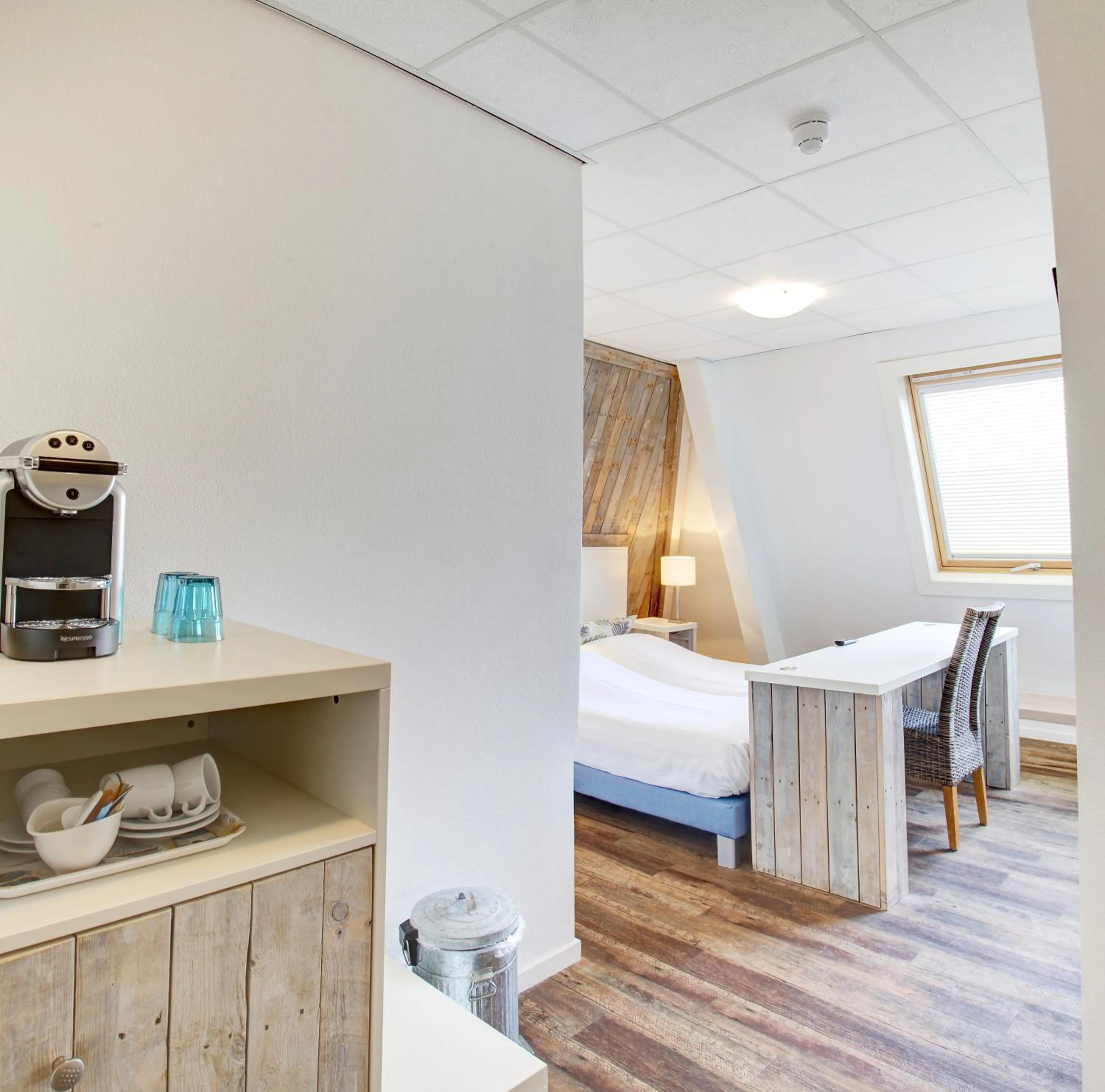 Bedroom, Bed in Hotel Kijkduin