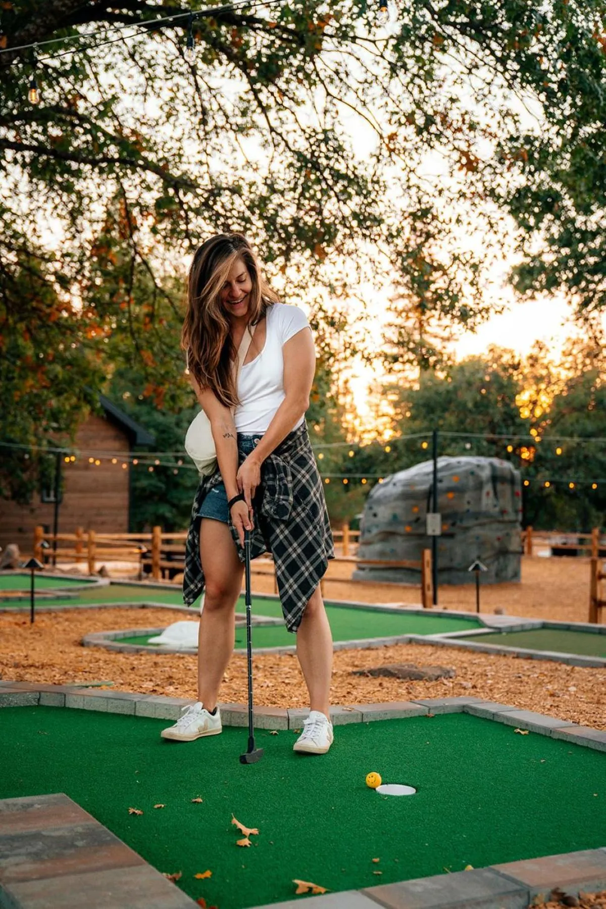 Minigolf in Firefall Ranch Yosemite