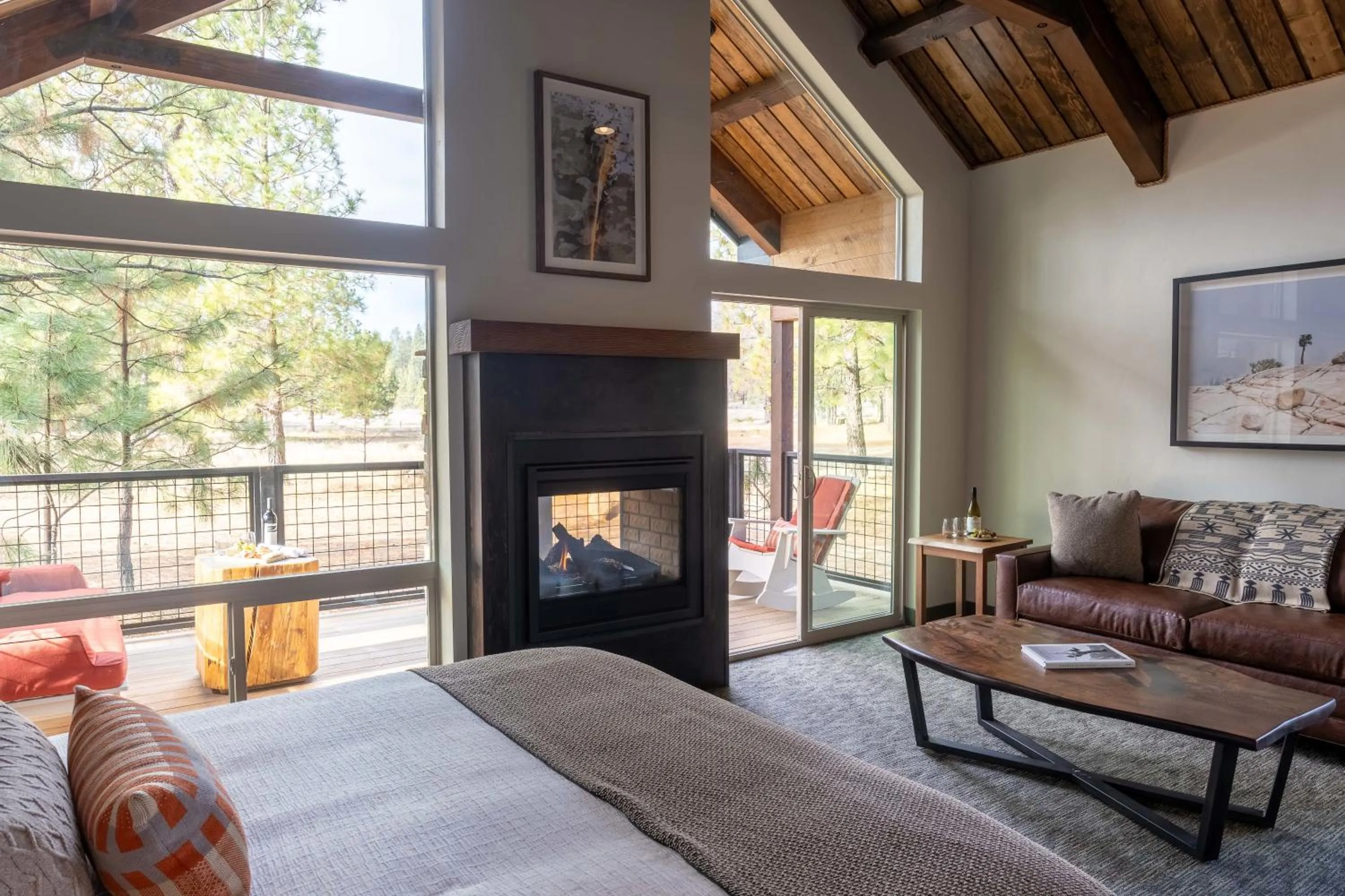 Bed in Firefall Ranch Yosemite