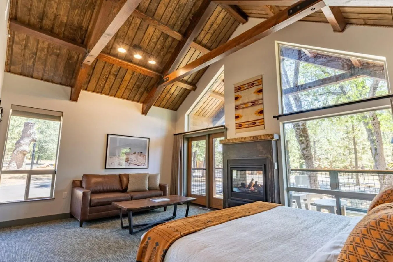Living room in Firefall Ranch Yosemite