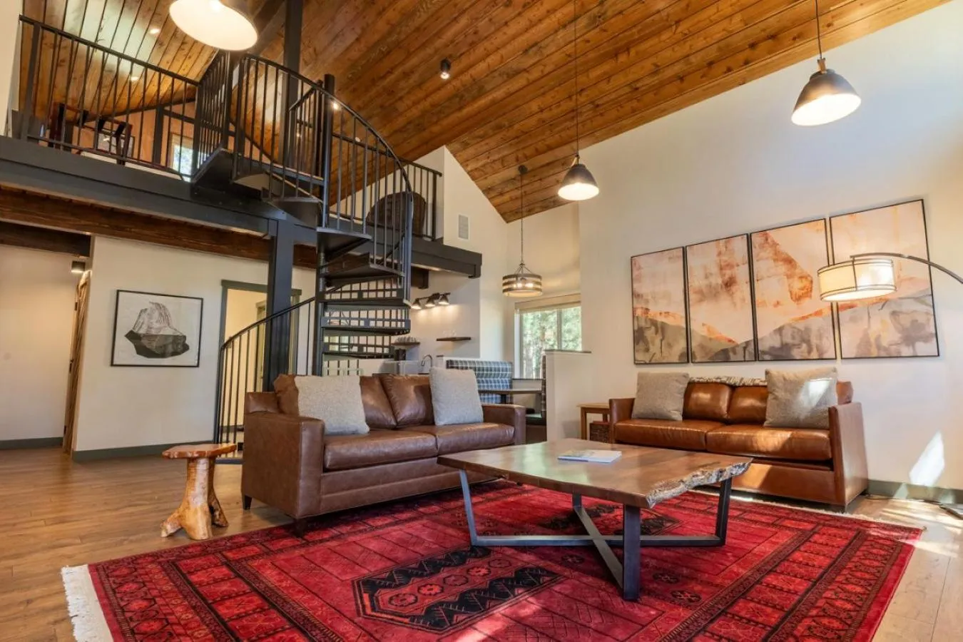 Living room in Firefall Ranch Yosemite