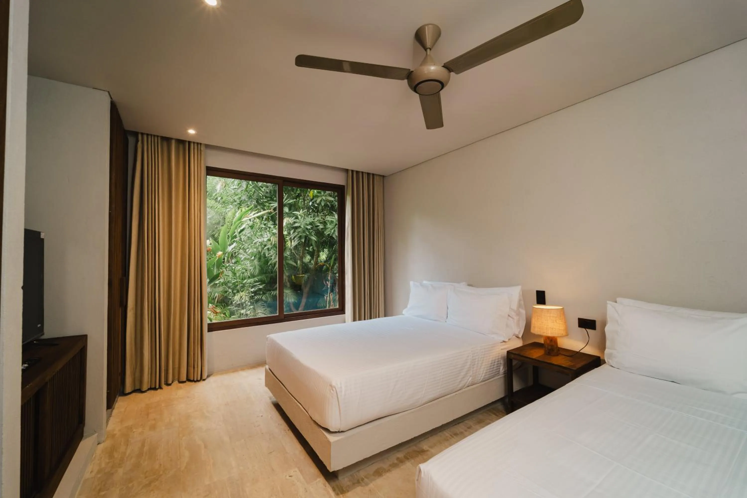 View (from property/room), Bed in Naio Hotel y Villas By OxoHotel