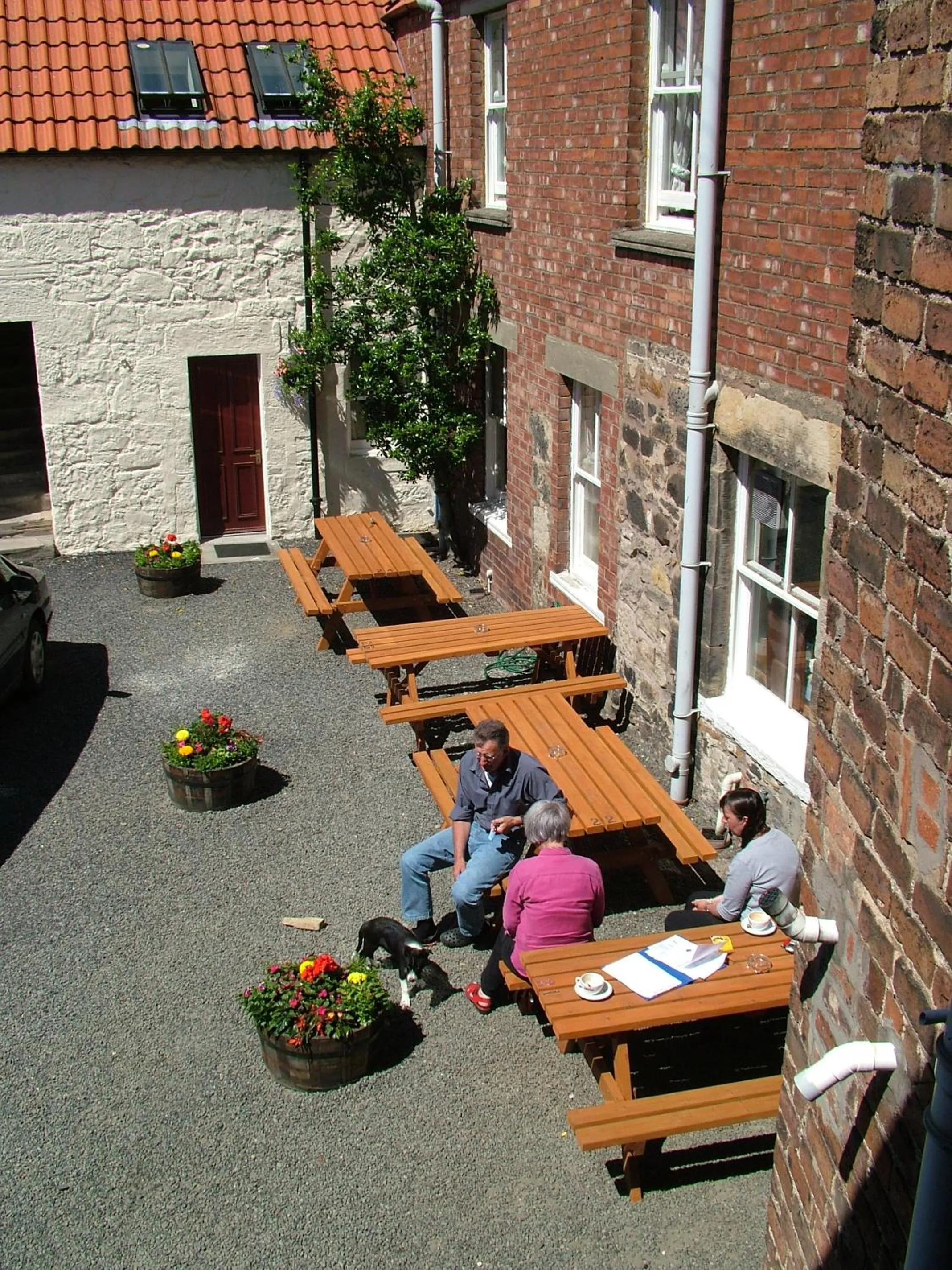 Balcony/Terrace in Aberdour Hotel, Stables Rooms & Beer Garden
