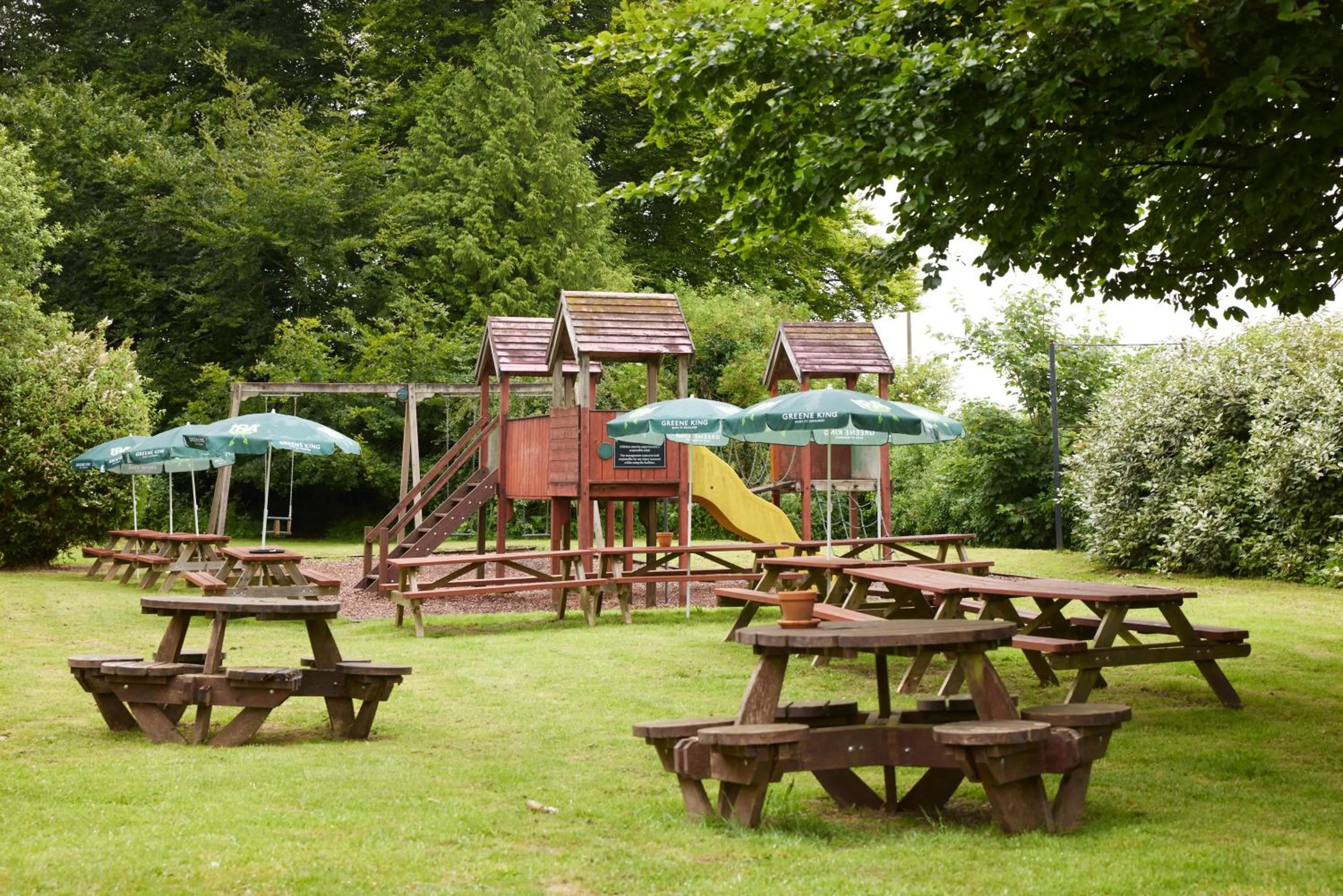 Garden in Hunters Hall Inn by Greene King Inns