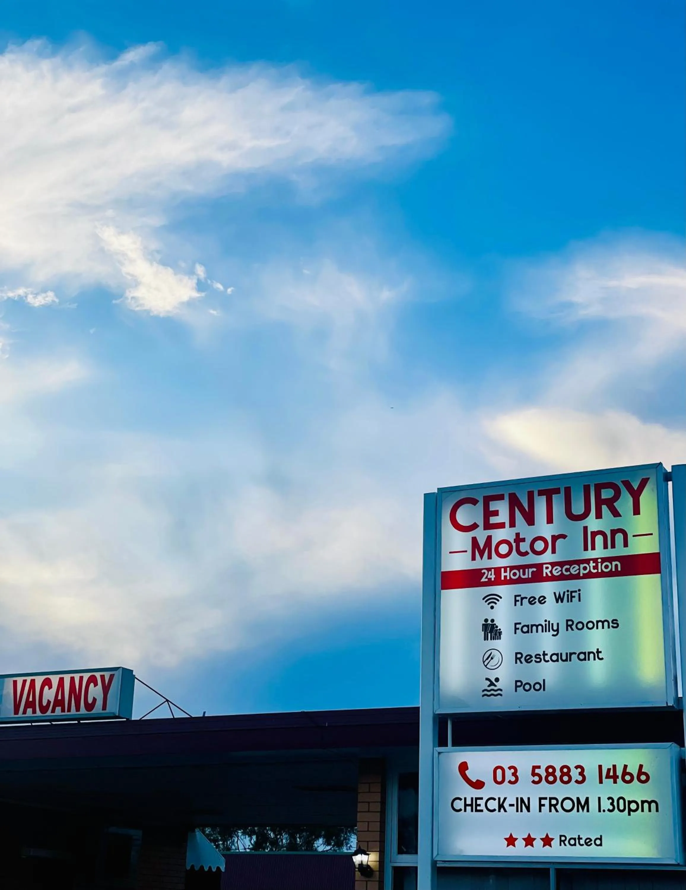Property logo or sign in Century Motor Inn, Finley
