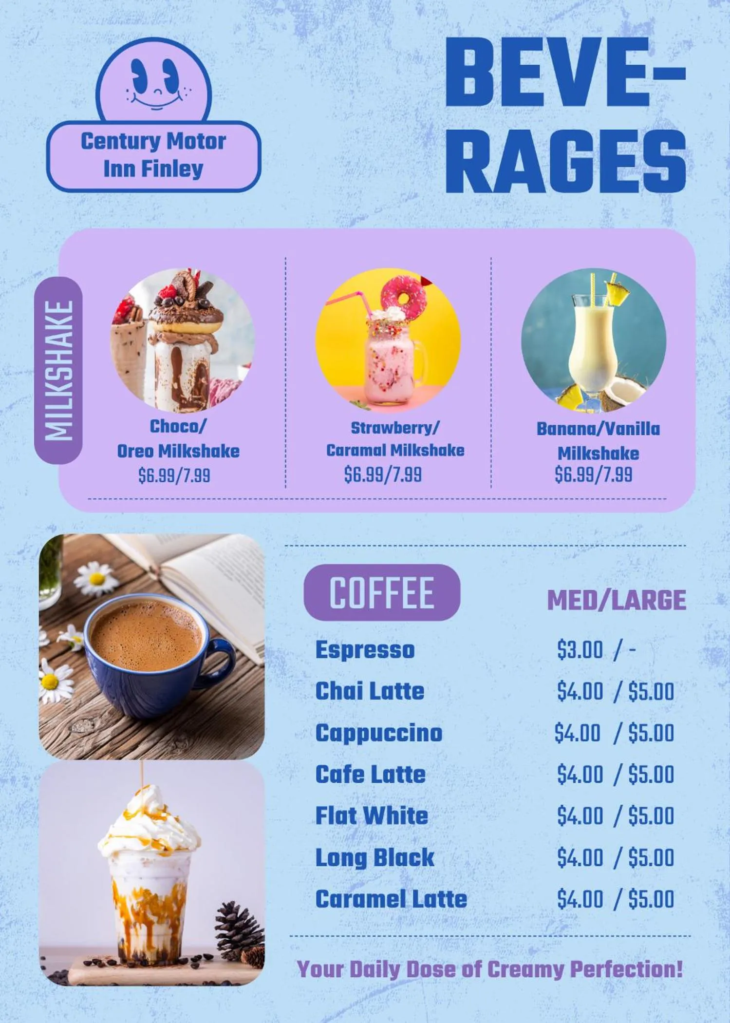 Restaurant/places to eat in Century Motor Inn, Finley