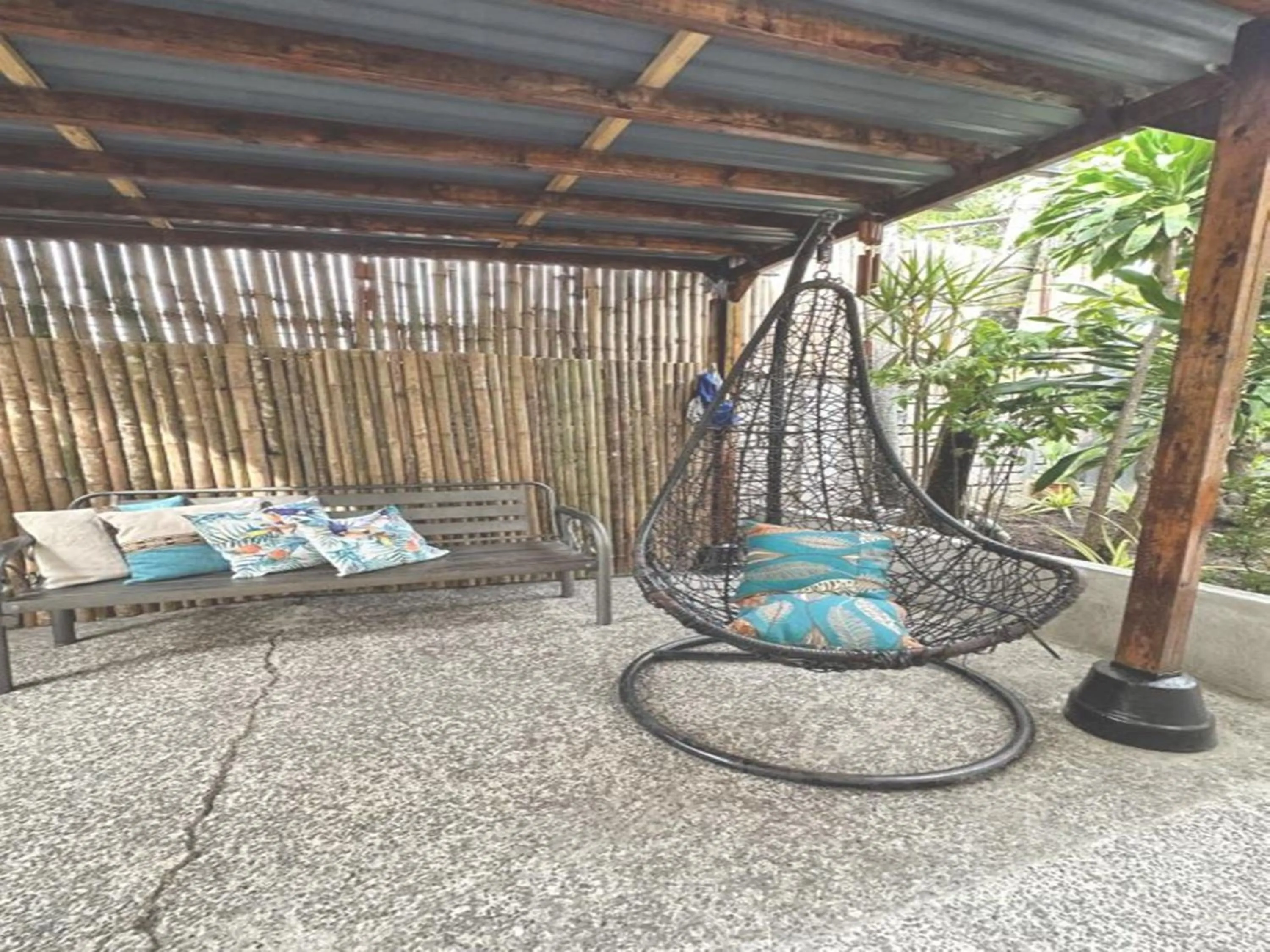 Patio in Nappers Hostel