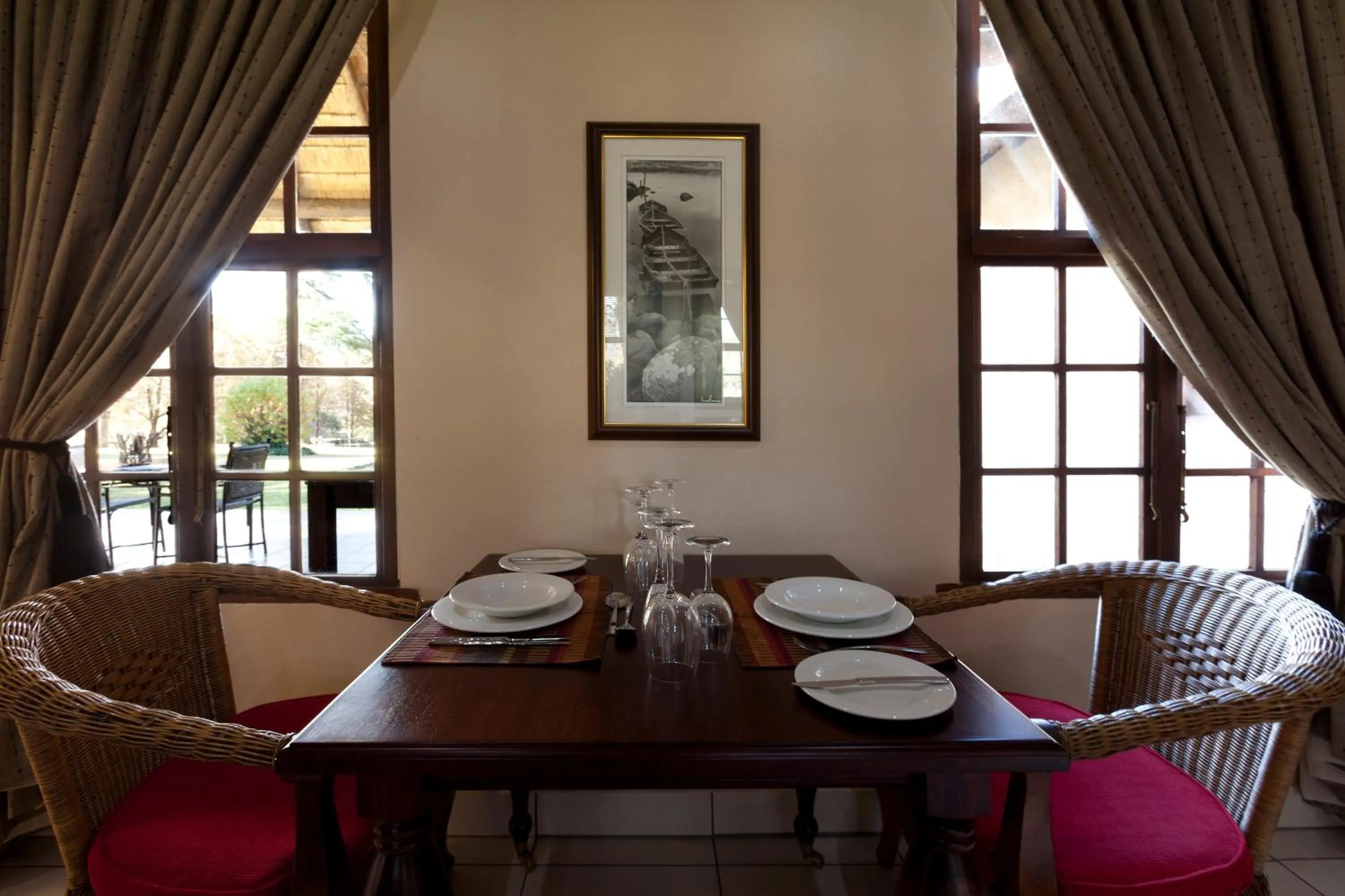 Seating area in Whispering Waters