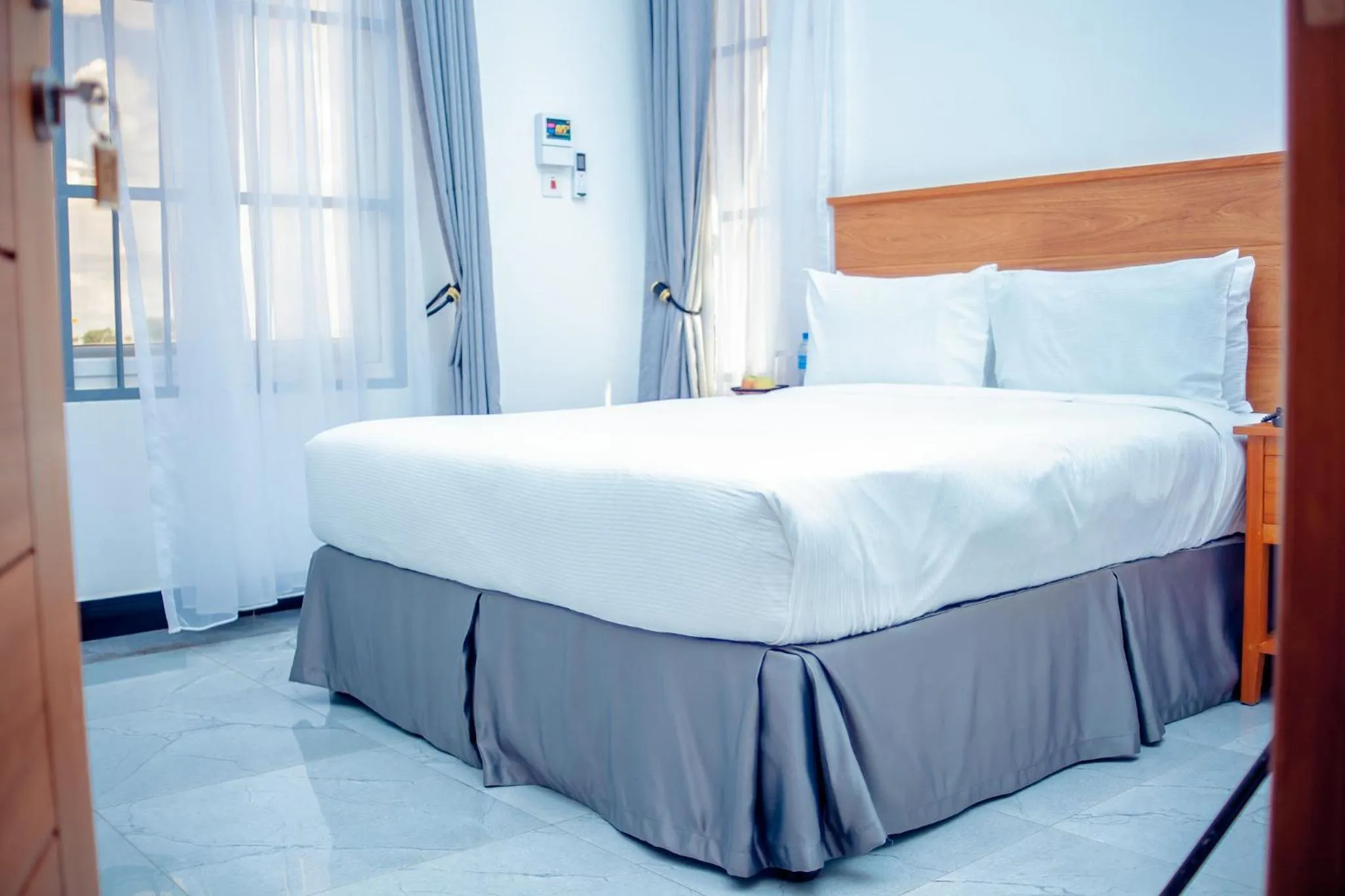 Bed in Teranga Lodge and Restaurant