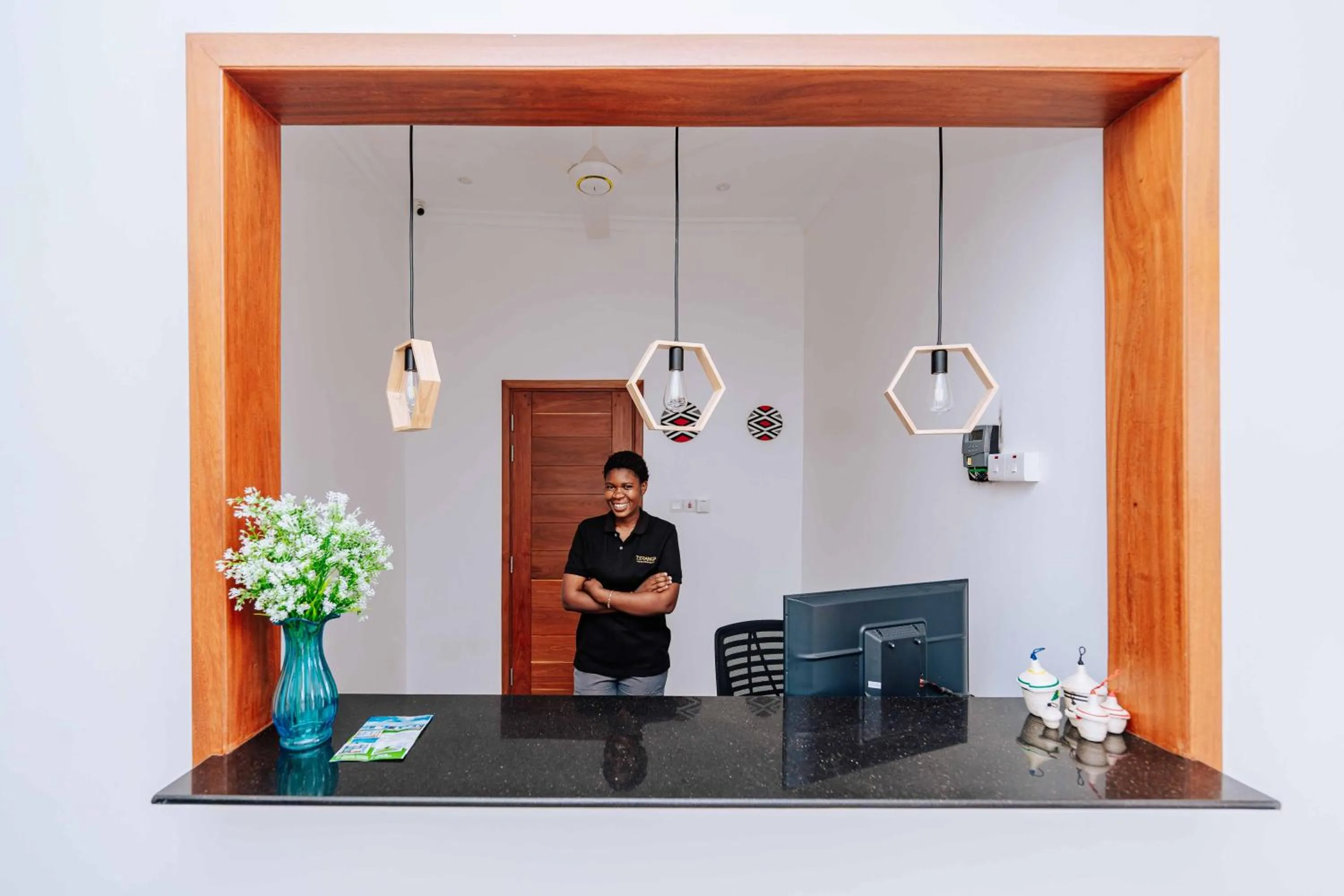 Staff in Teranga Lodge and Restaurant