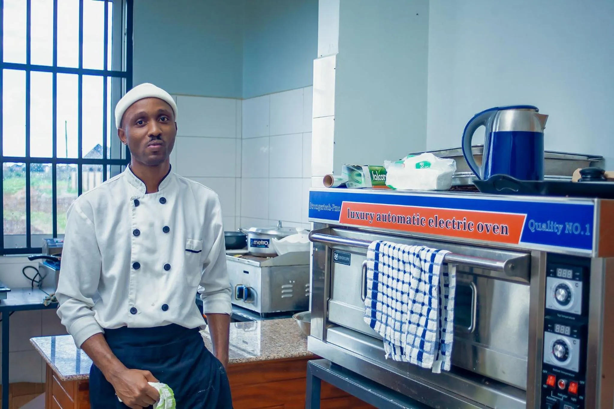 People in Teranga Lodge and Restaurant