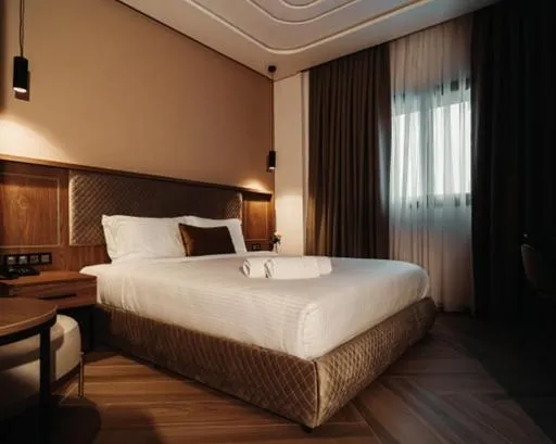 Bedroom, Bed in City Hotel by Waves