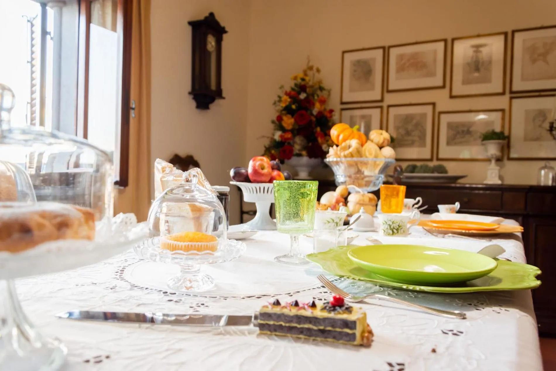 Food and drinks in Bed and Breakfast Albe