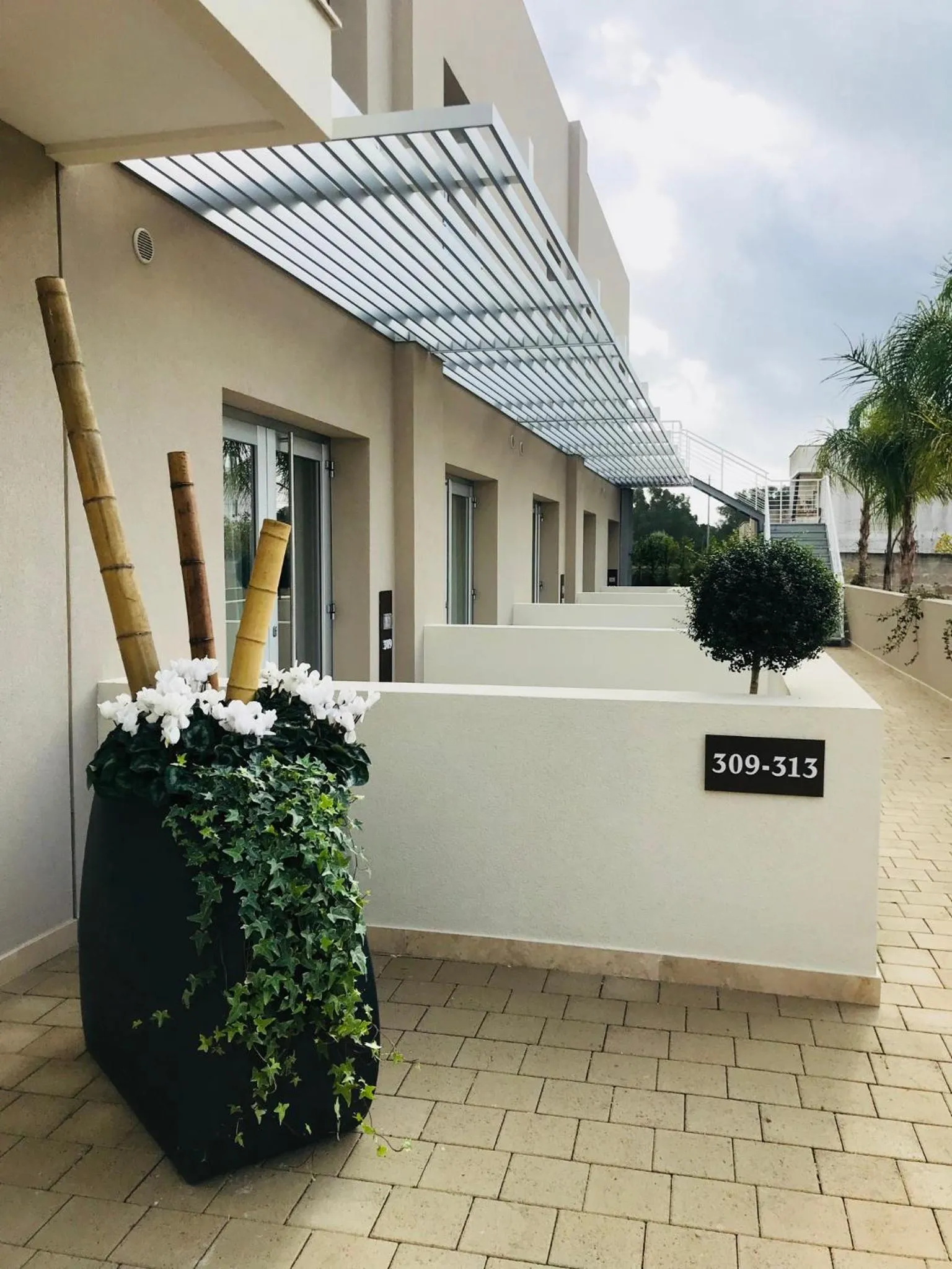 Patio in Hotel Vespucci